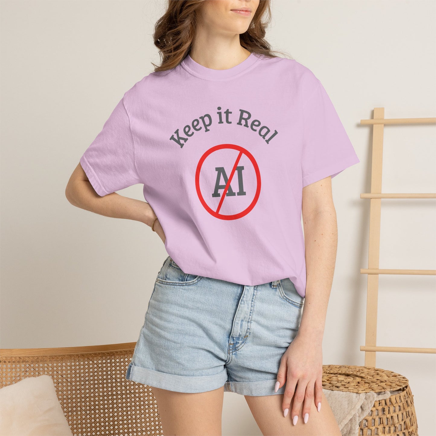 Keep It Real, No AI, Unisex T-shirt