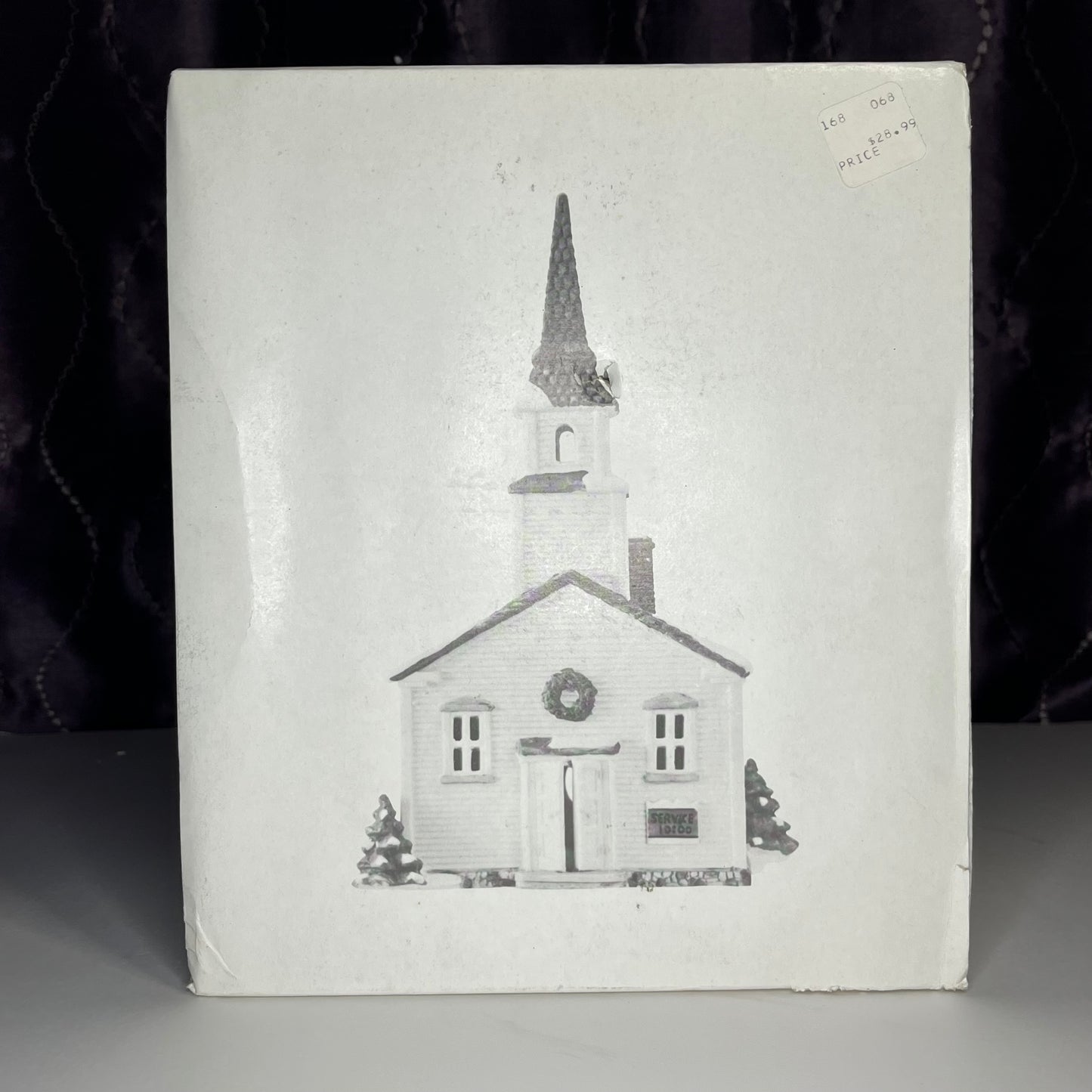Department 56 Steeple Church, New England Village Series, #6530-7, 1986