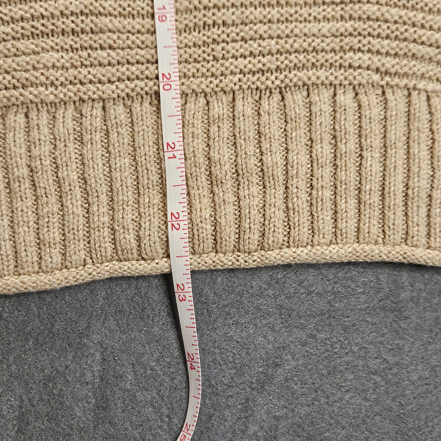 Sonoma Goods for Life long-sleeve crew neck tan sweater, medium