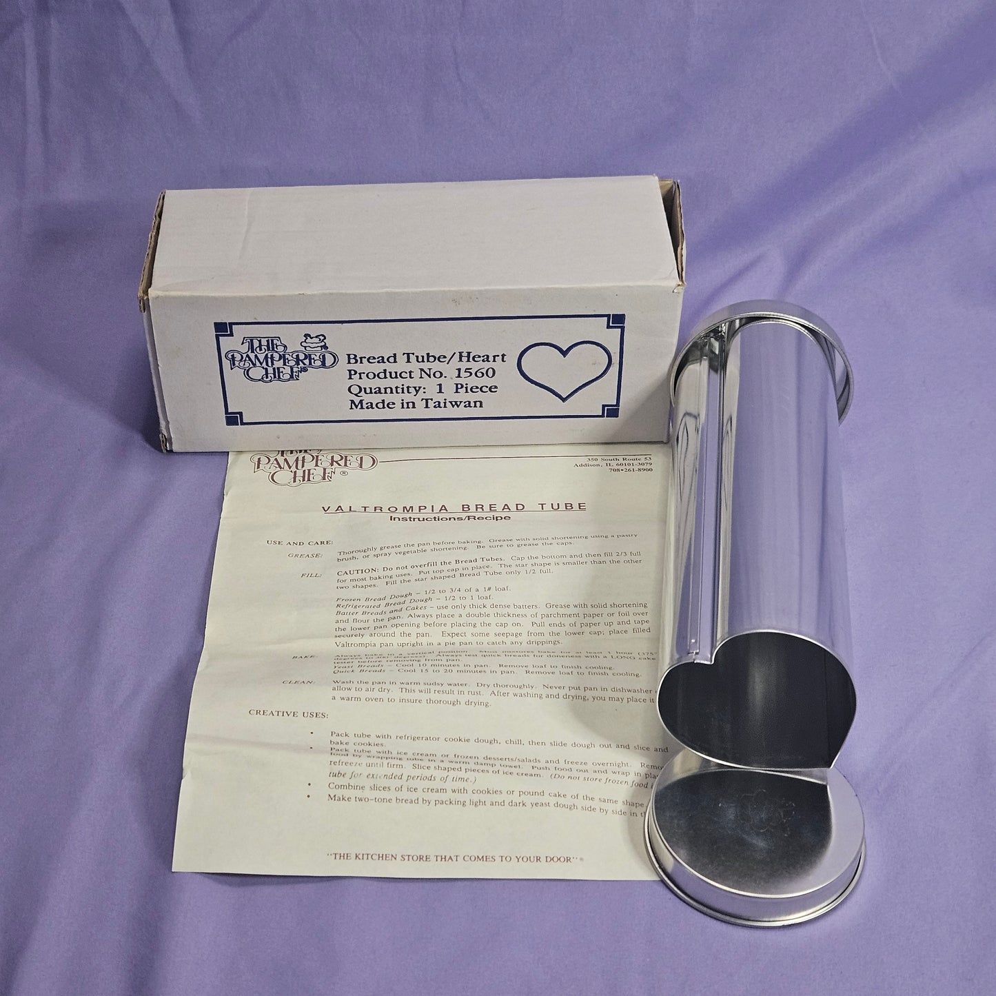 Pampered Chef Heart Bread Tube #1560