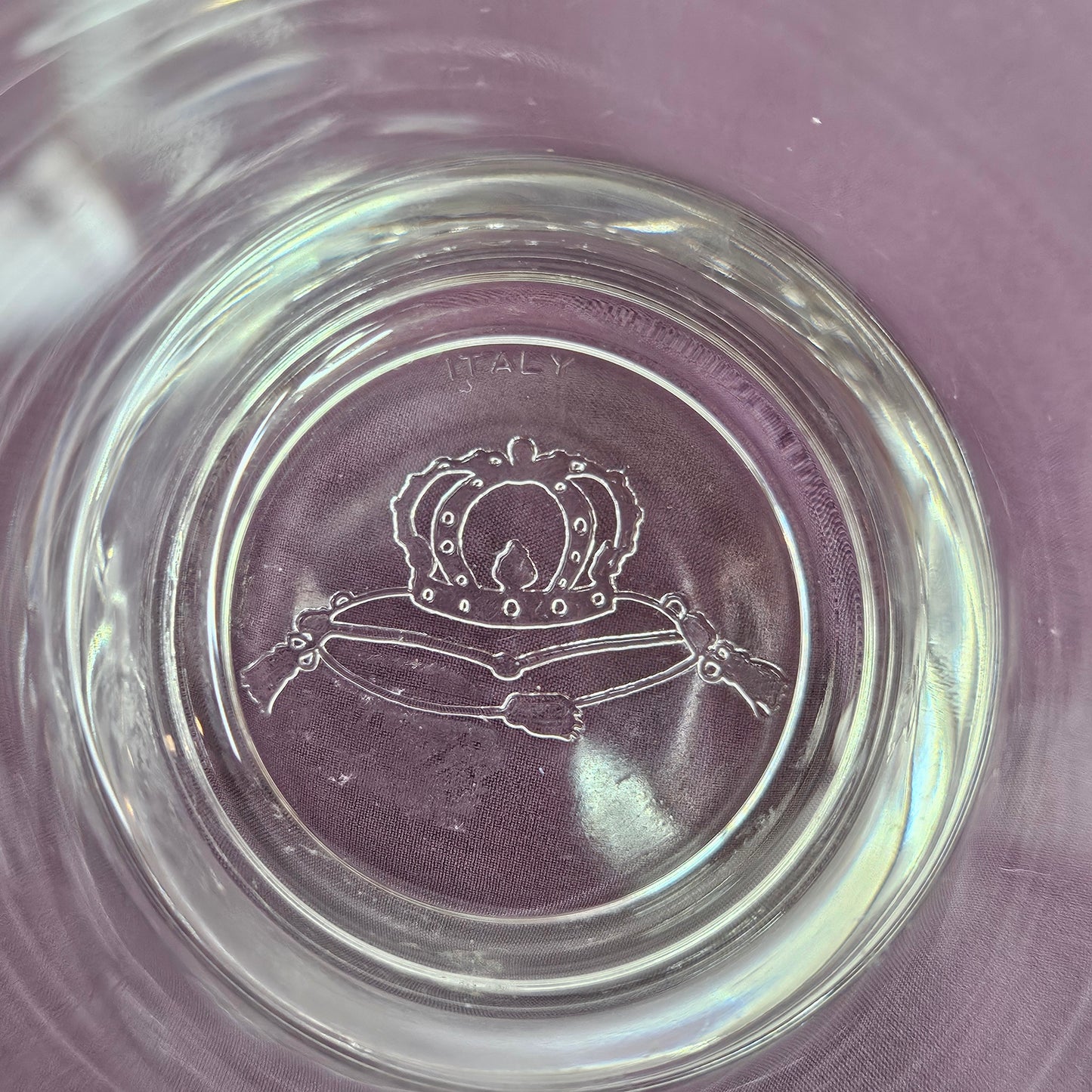 Vintage Crown Royal set of 2 rocks glasses