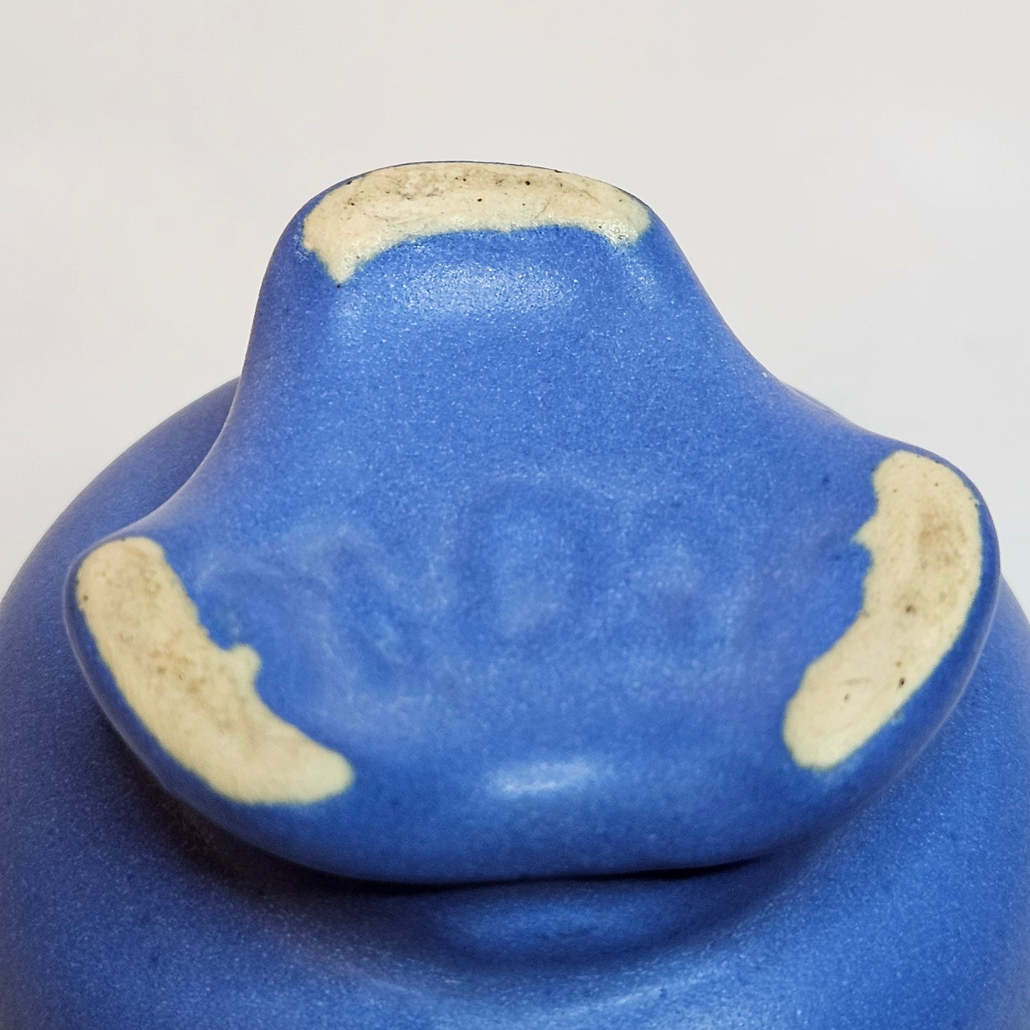 Vintage Niloak Pottery small Cabinet Vase, Ozark Blue