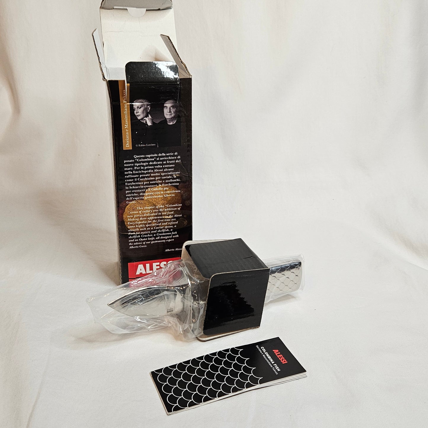Alessi Oyster Knife, Colombina Fish Collection,
