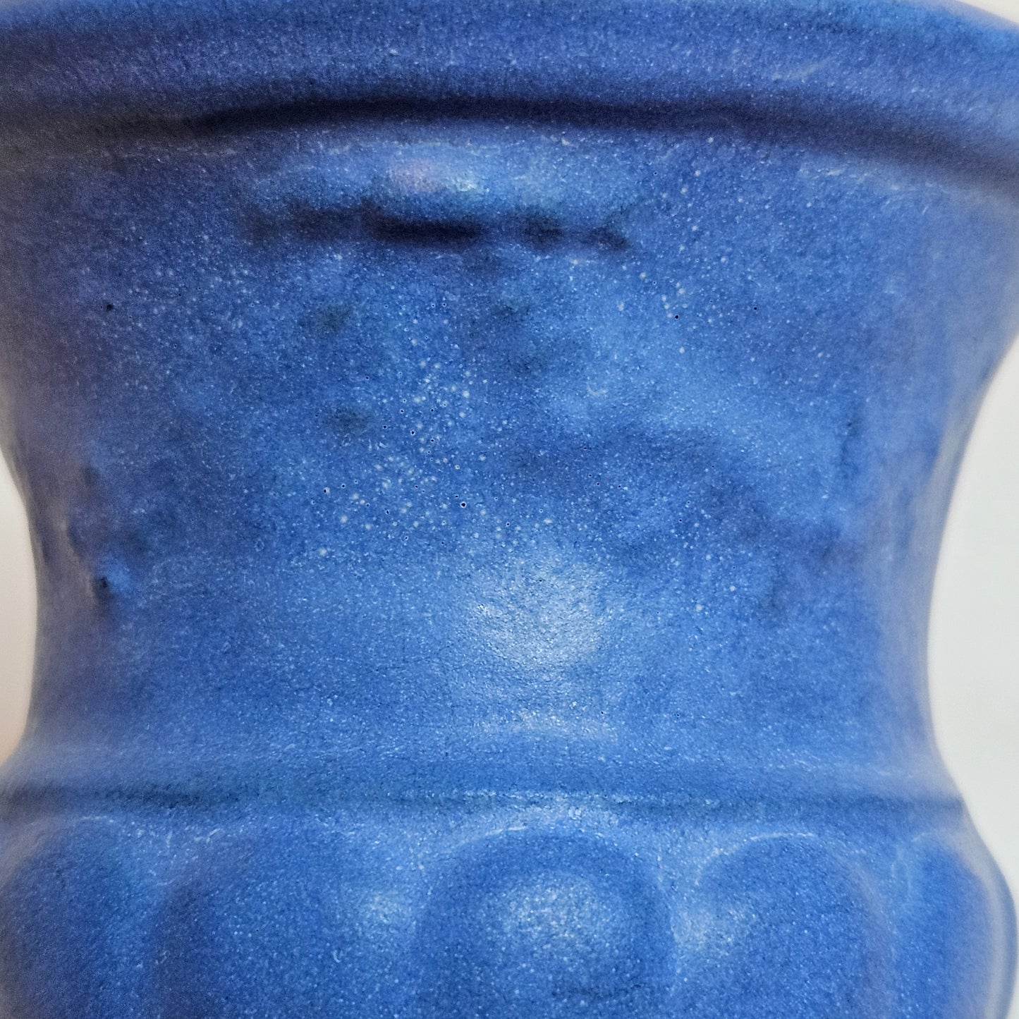Vintage Niolak small vase, 3.5 inches, Ozark Blue, 1940s