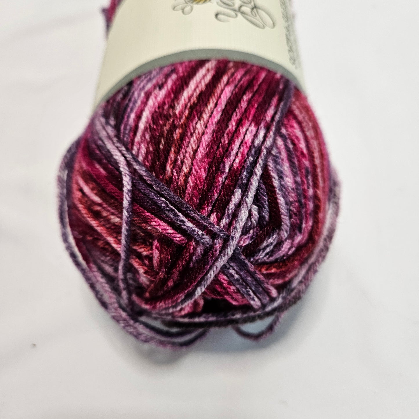 Yarn Bee Soft & Sleek low pill acrylic yarn, color Berry Mix