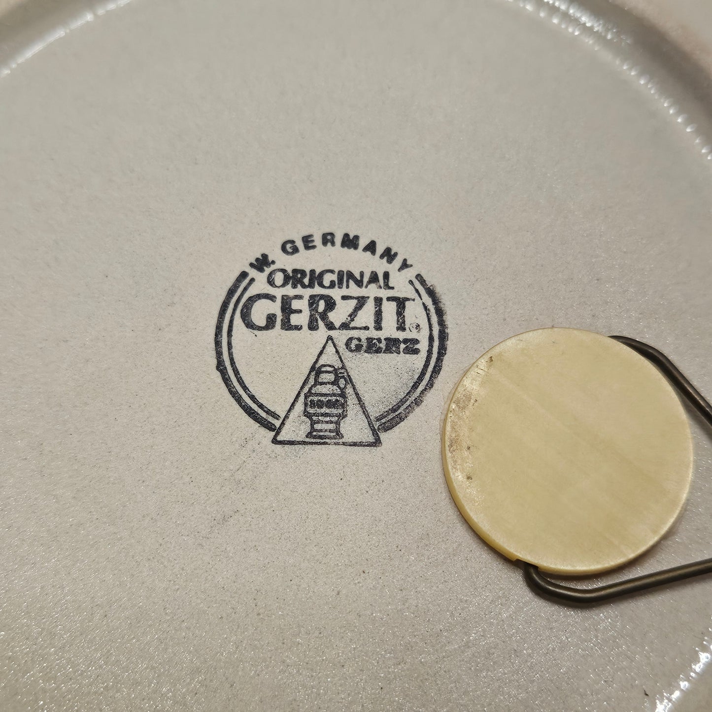 Kaiserslautern Crest vintage decorative plate by Gerzit, West Germany