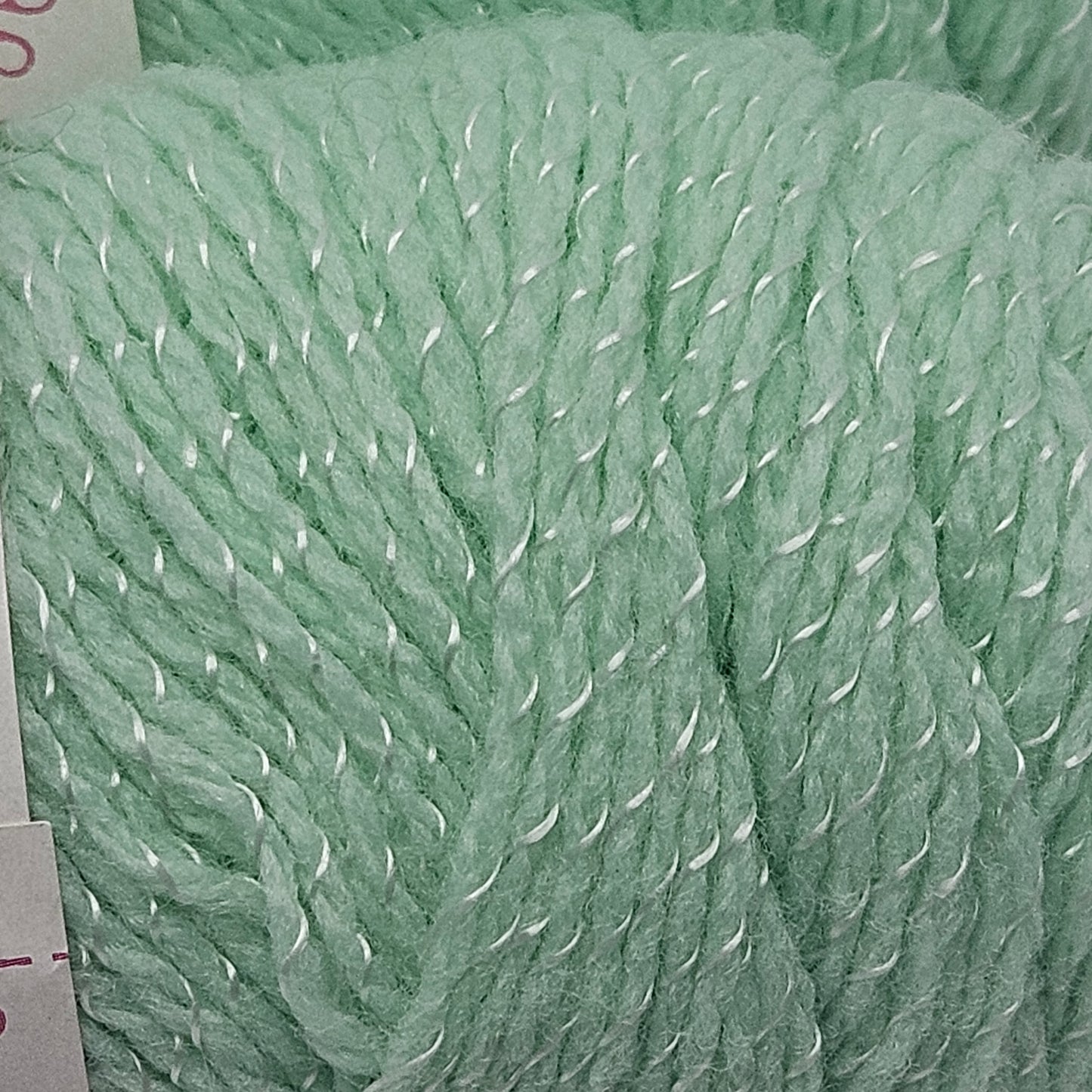 Lion Brand Jamie Pompadour Baby Yarn 3 skeins Pastel Green, Acrylic w/Rayon wrap