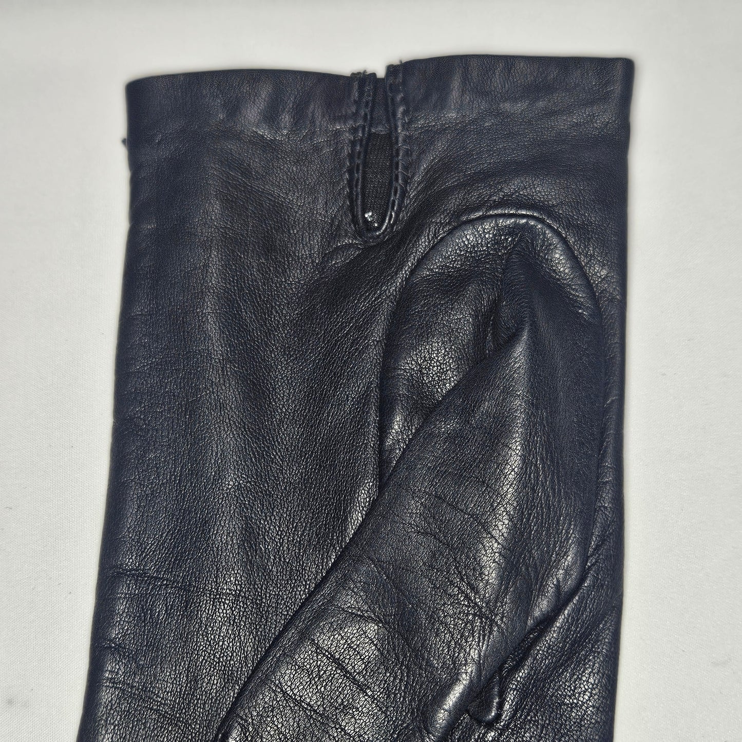 Vintage women's black leather gloves, Grandoe, size 7