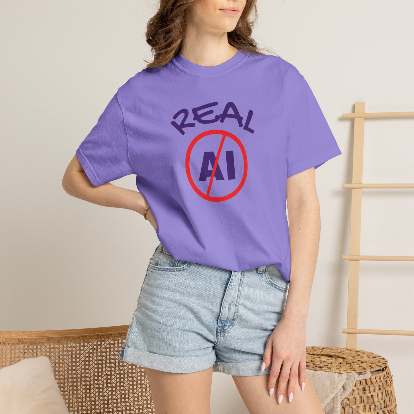 Real, No AI, Unisex T-shirt