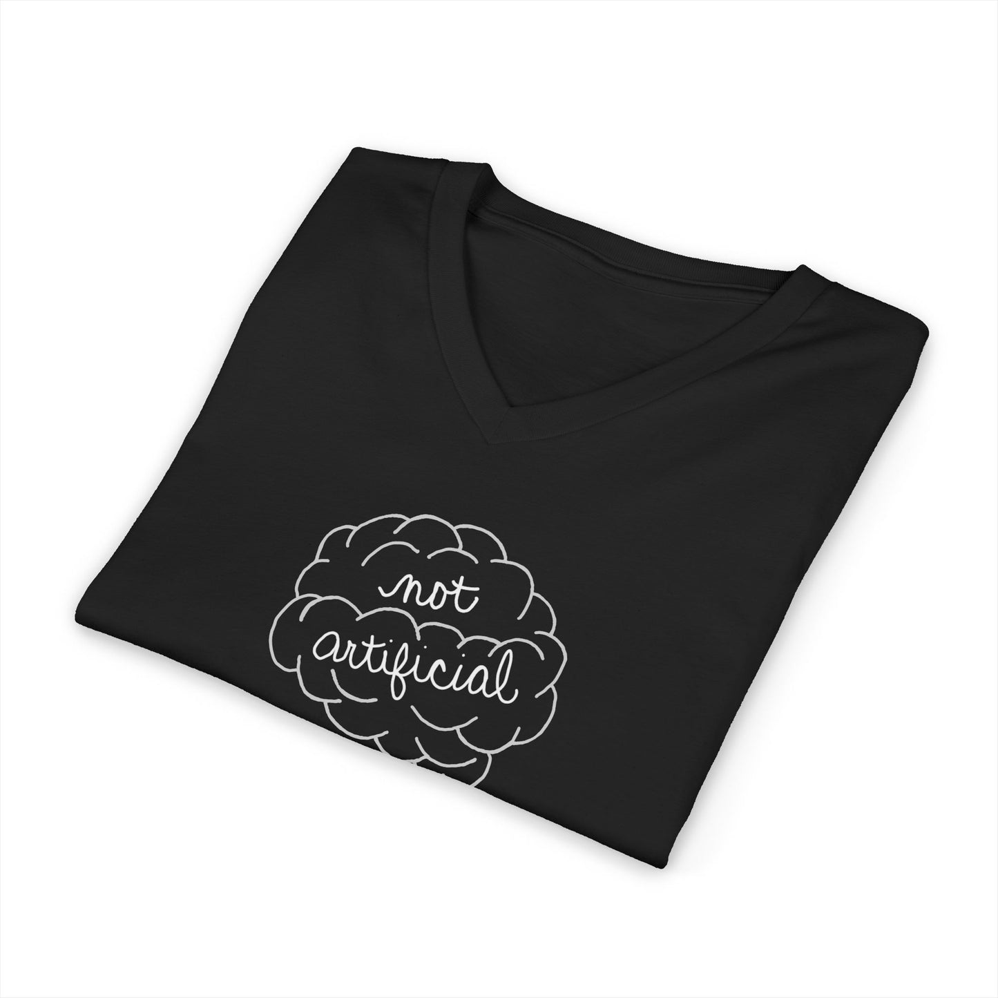 Not Artificial - Unisex Jersey Short Sleeve V-Neck Tee
