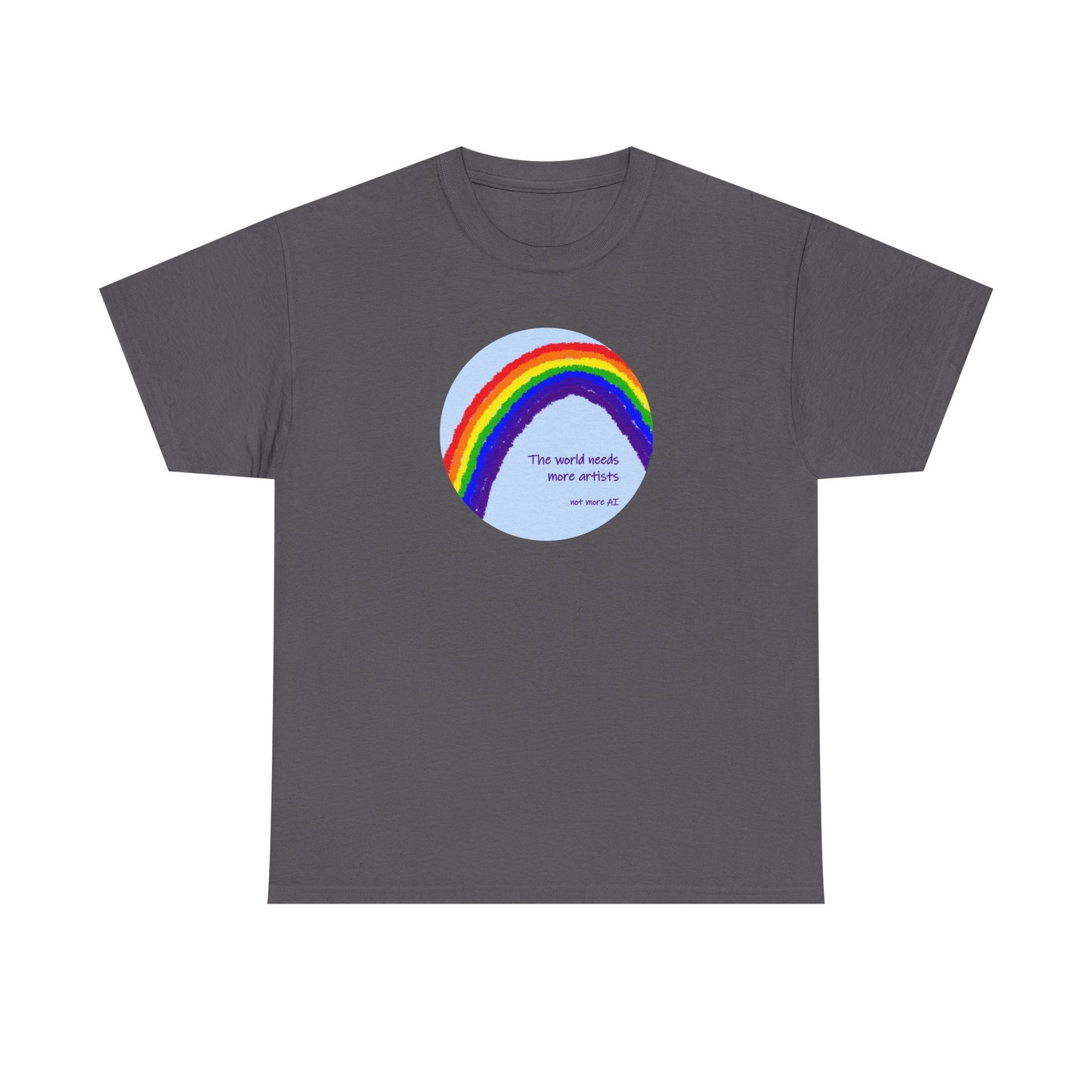 The world needs more artists, not more AI - Unisex Heavy Cotton Tee