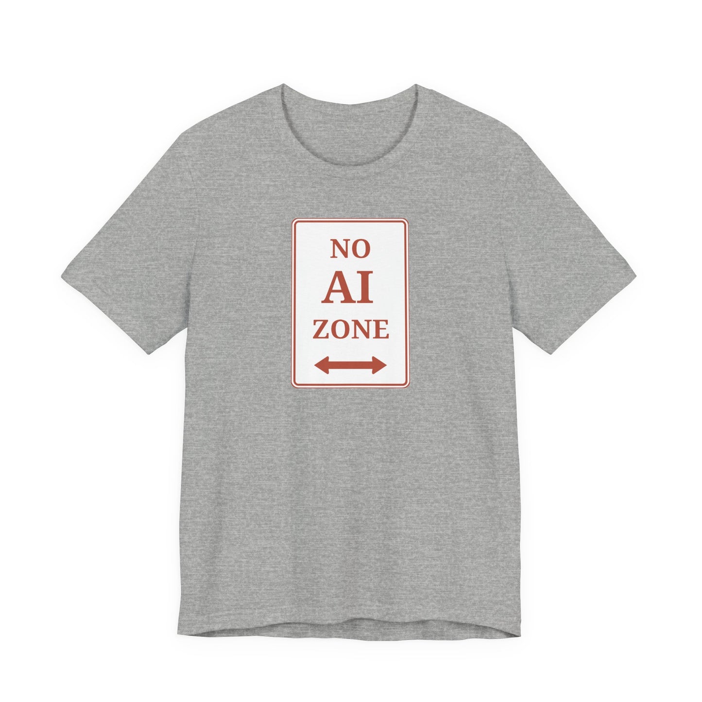 No AI Zone Short Sleeve Crew Neck Tee
