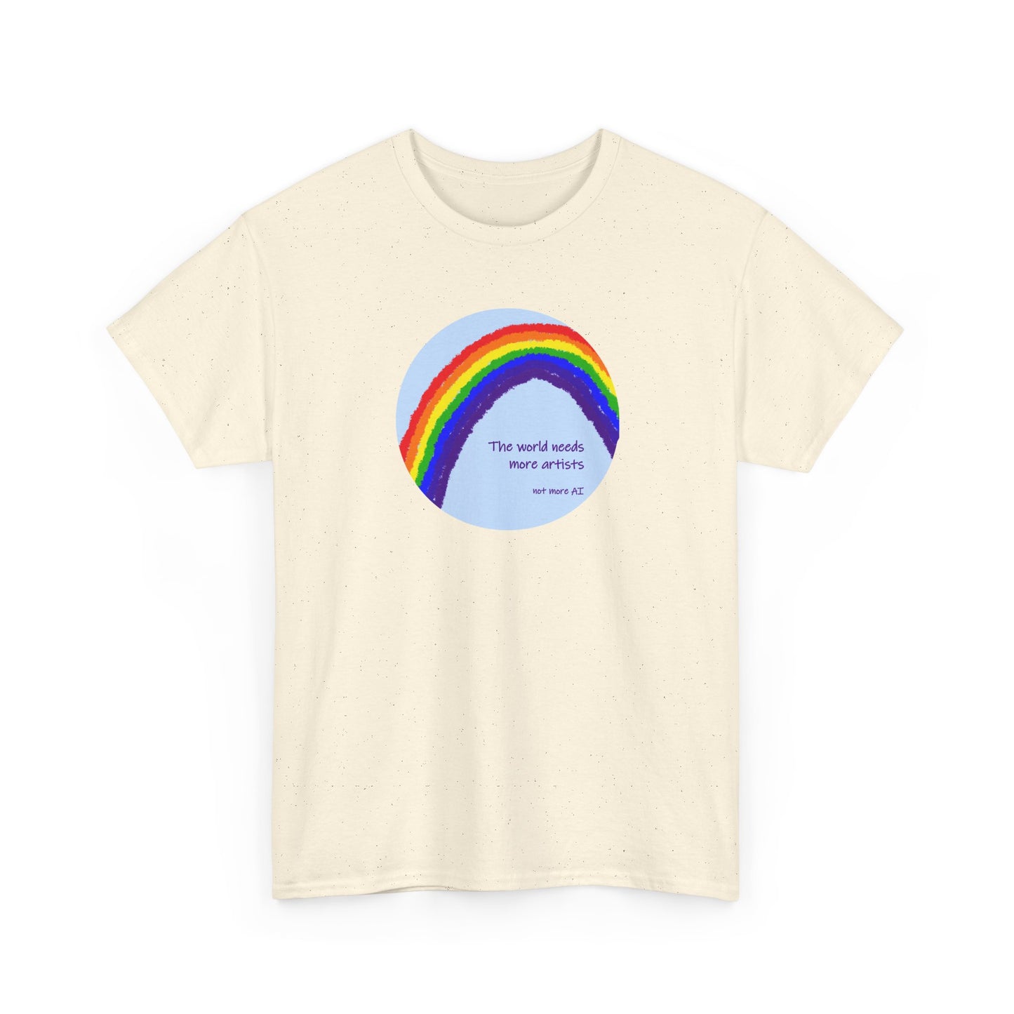 The world needs more artists, not more AI - Unisex Heavy Cotton Tee