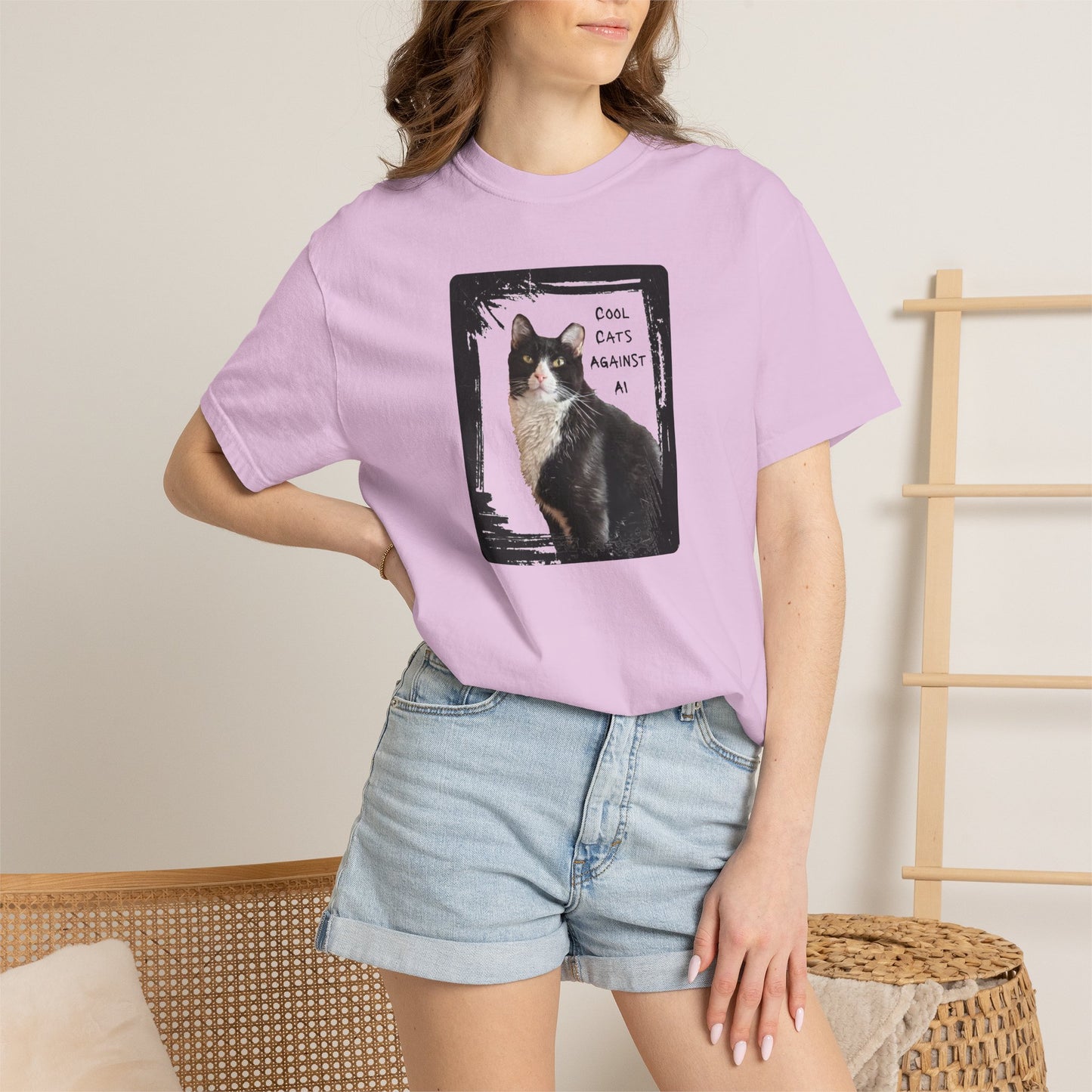 Cool Cats Against AI - Garment-Dyed T-shirt