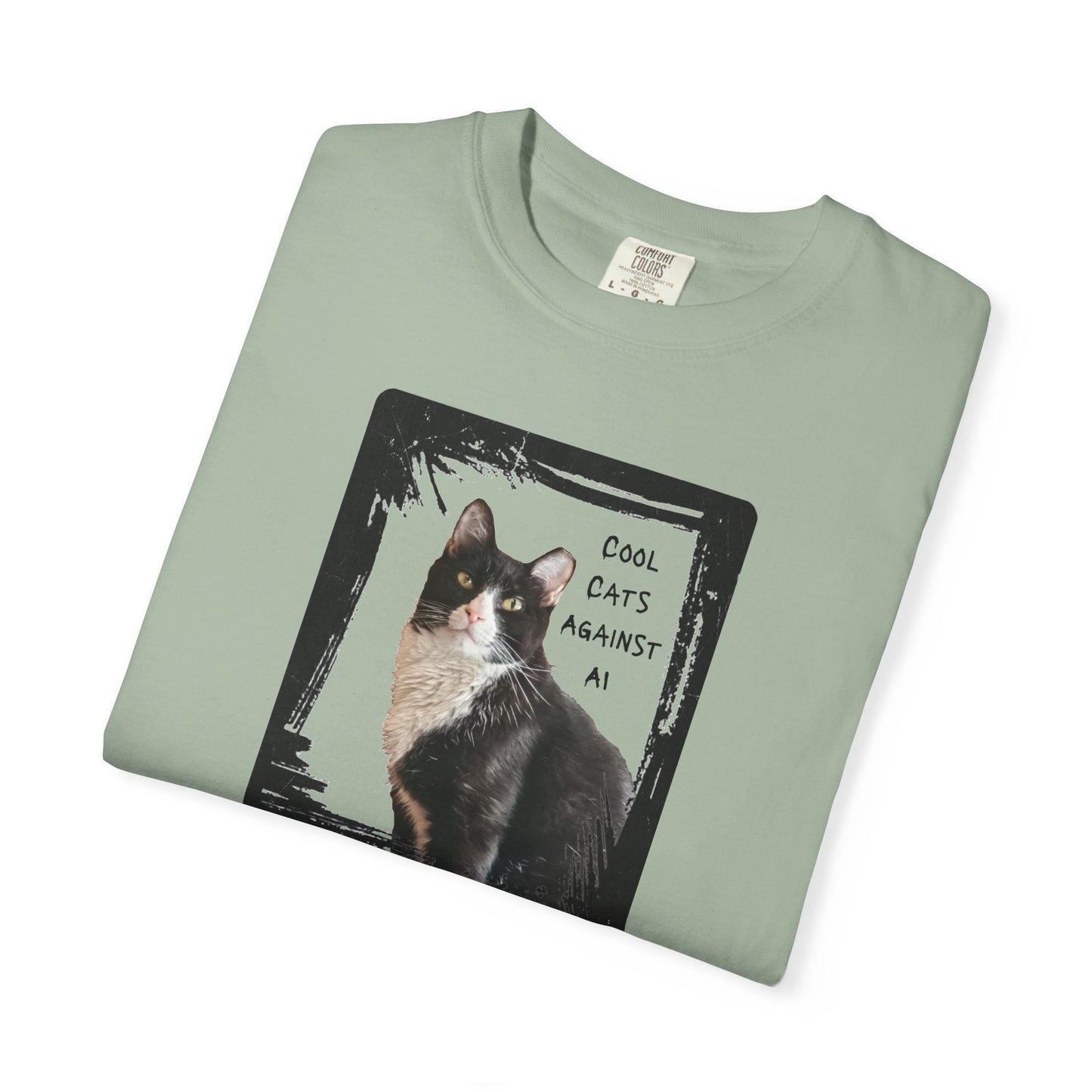 Cool Cats Against AI - Garment-Dyed T-shirt
