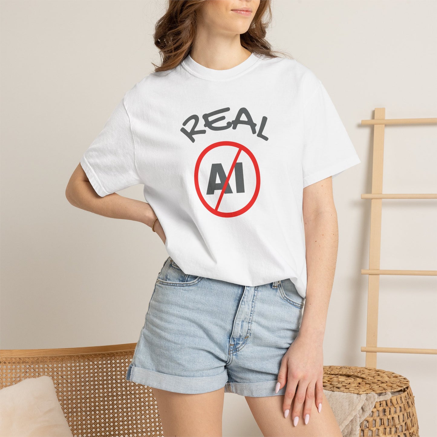 Real, No AI, Unisex T-shirt