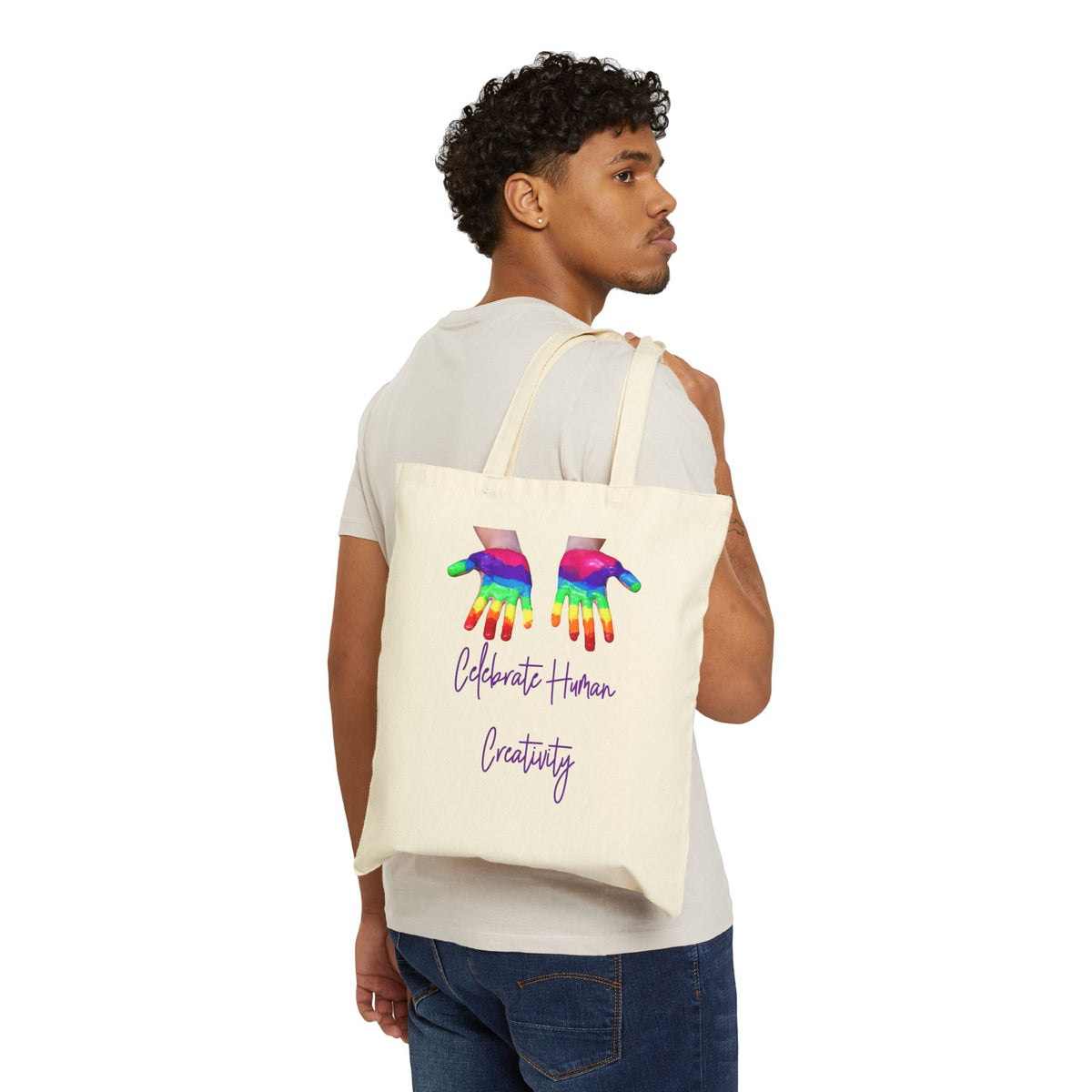 Celebrate Human Creativity Cotton Tote Bag
