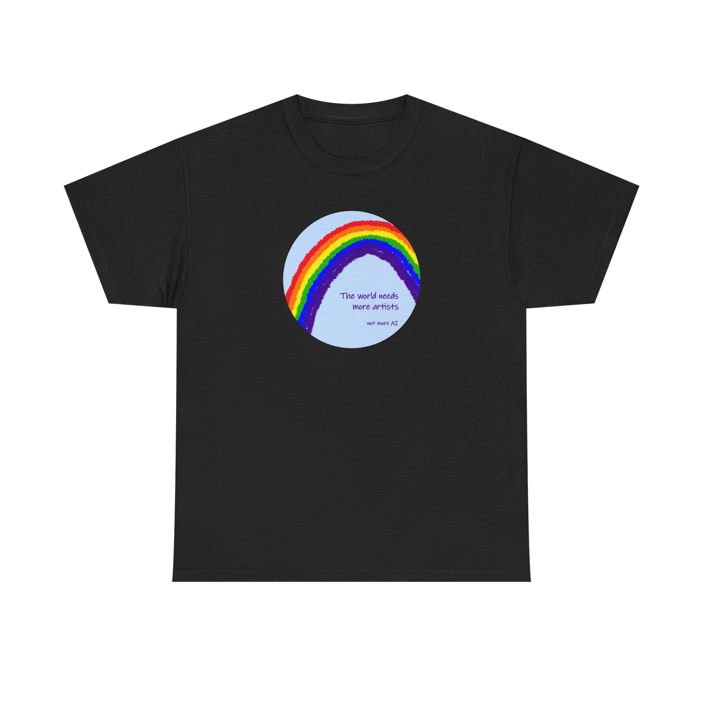 The world needs more artists, not more AI - Unisex Heavy Cotton Tee