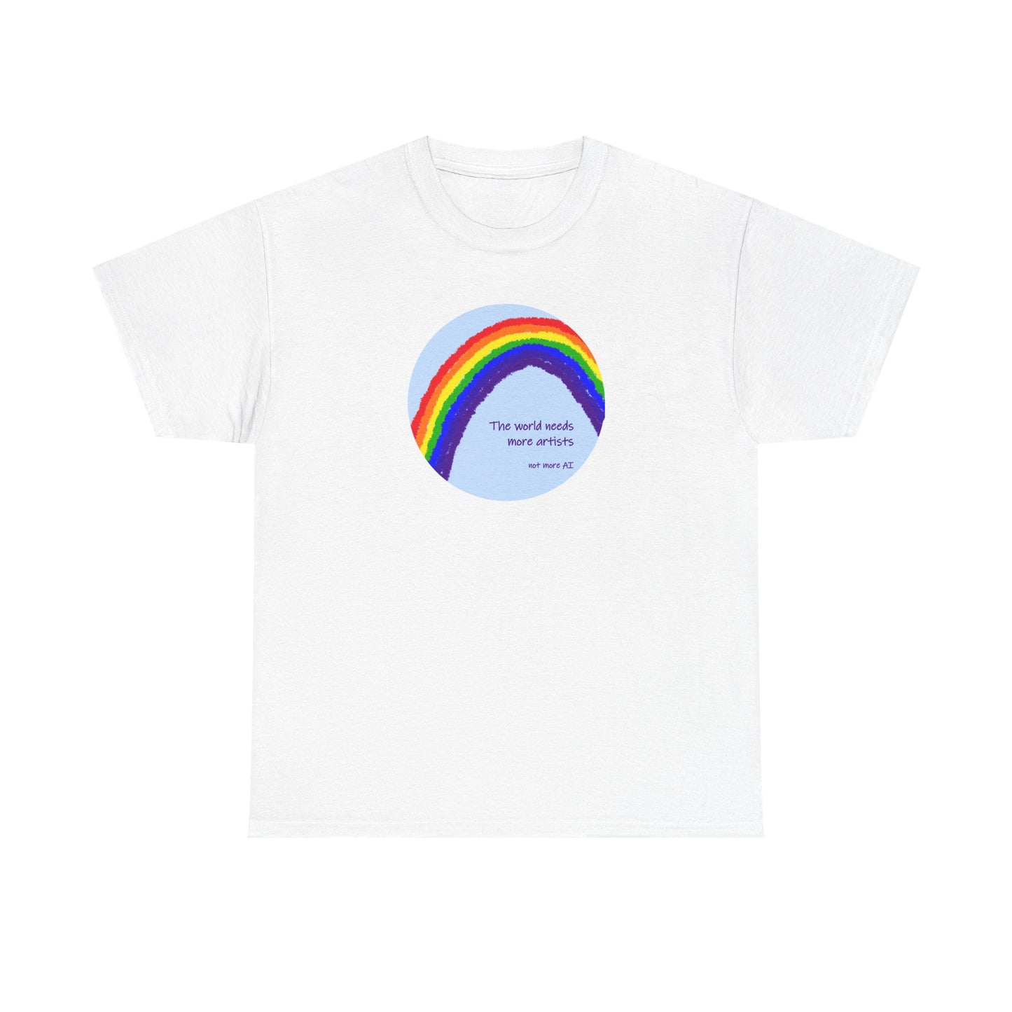 The world needs more artists, not more AI - Unisex Heavy Cotton Tee