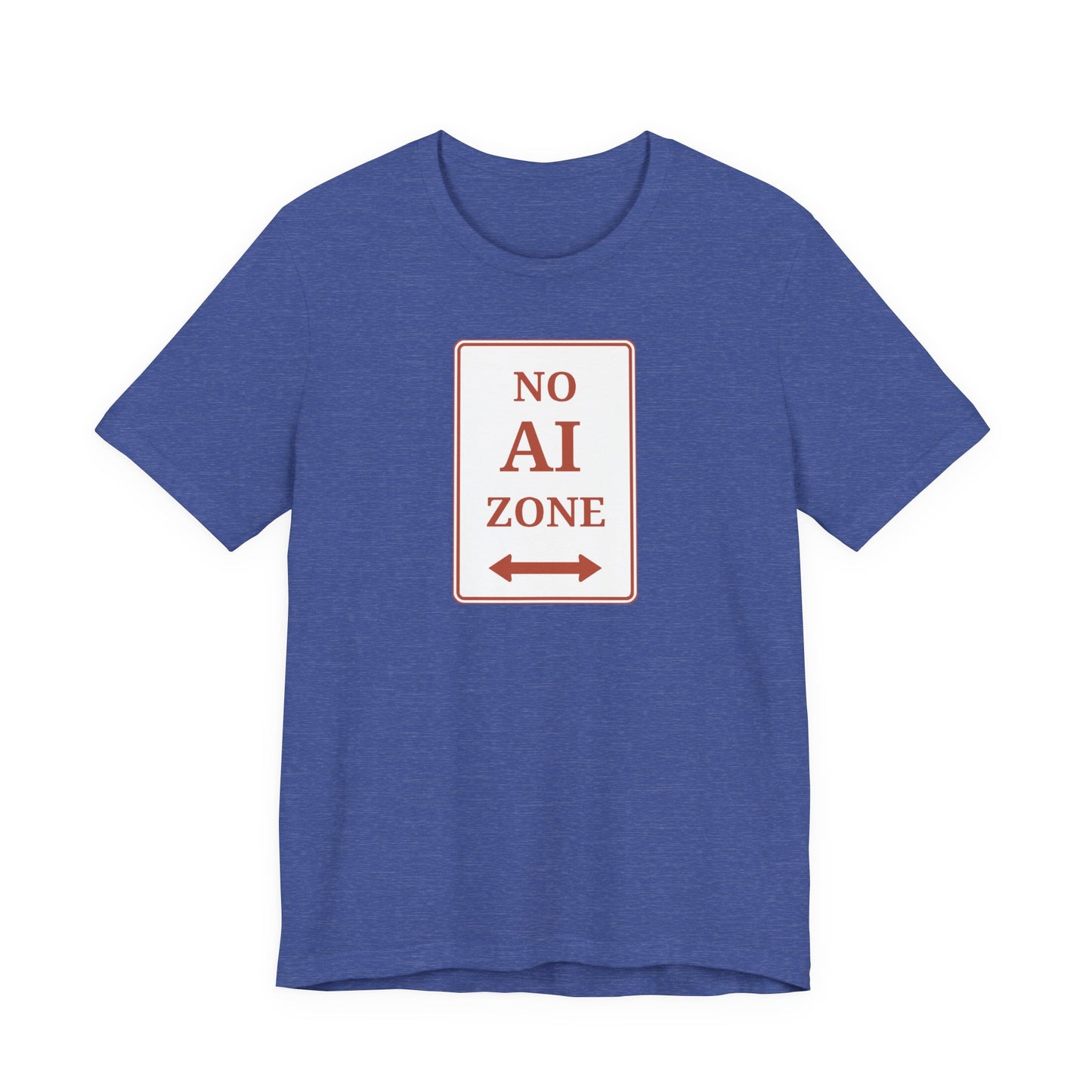 No AI Zone Short Sleeve Crew Neck Tee