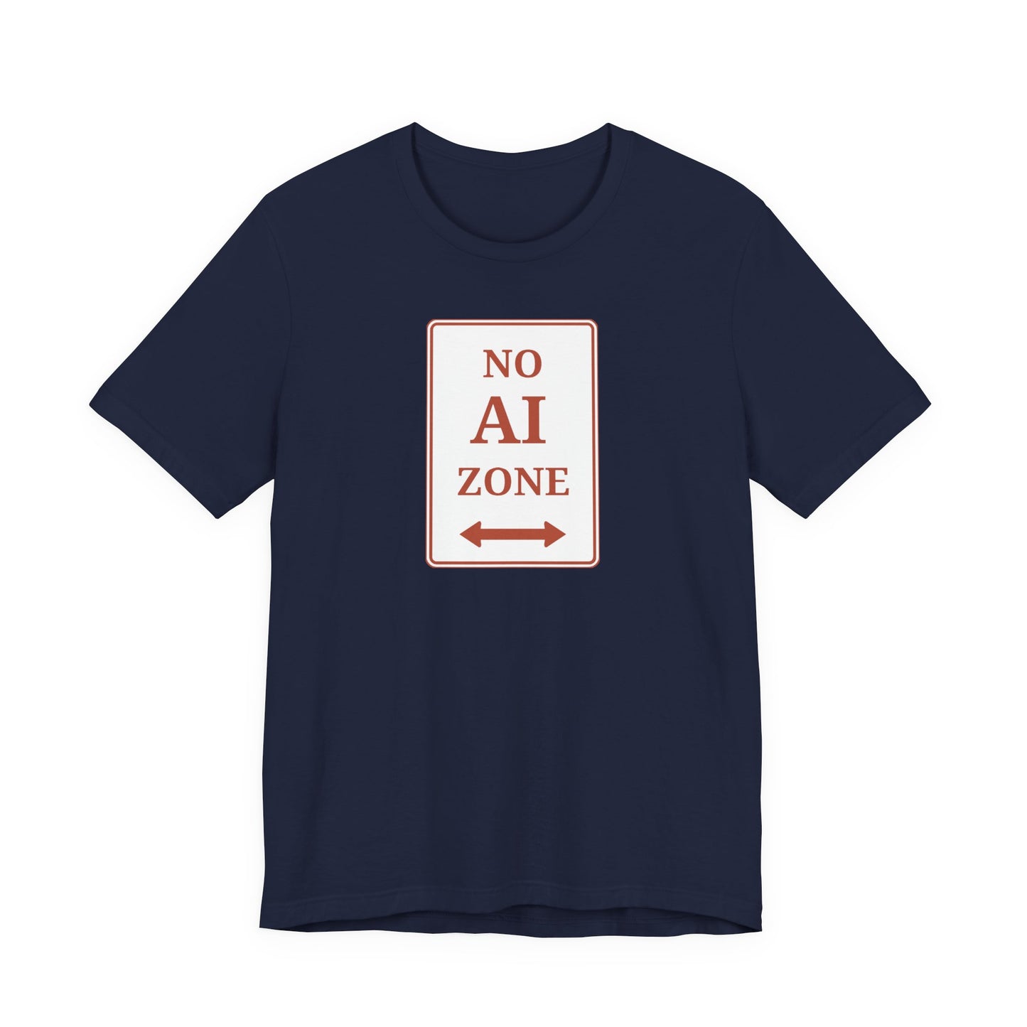 No AI Zone Short Sleeve Crew Neck Tee