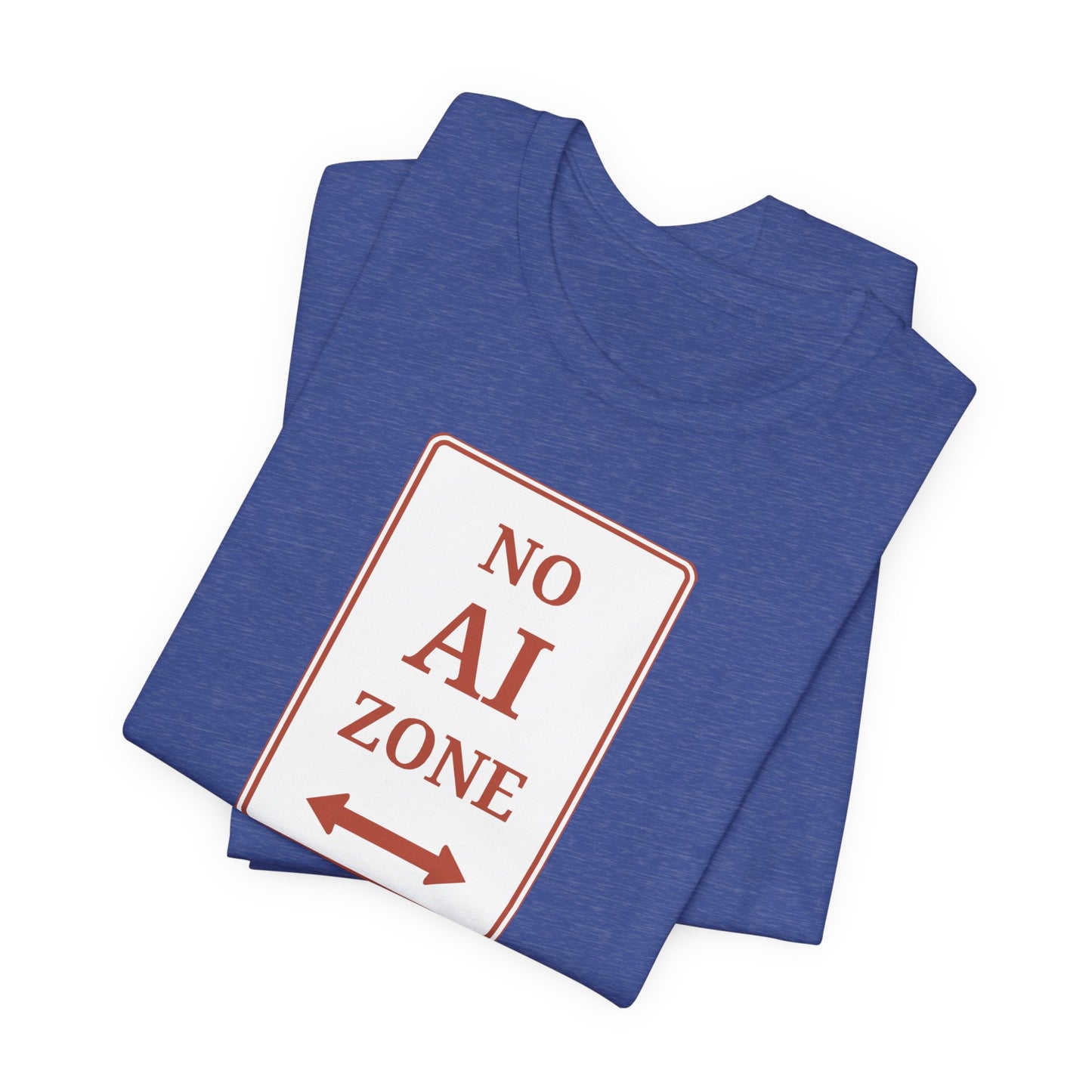 No AI Zone Short Sleeve Crew Neck Tee