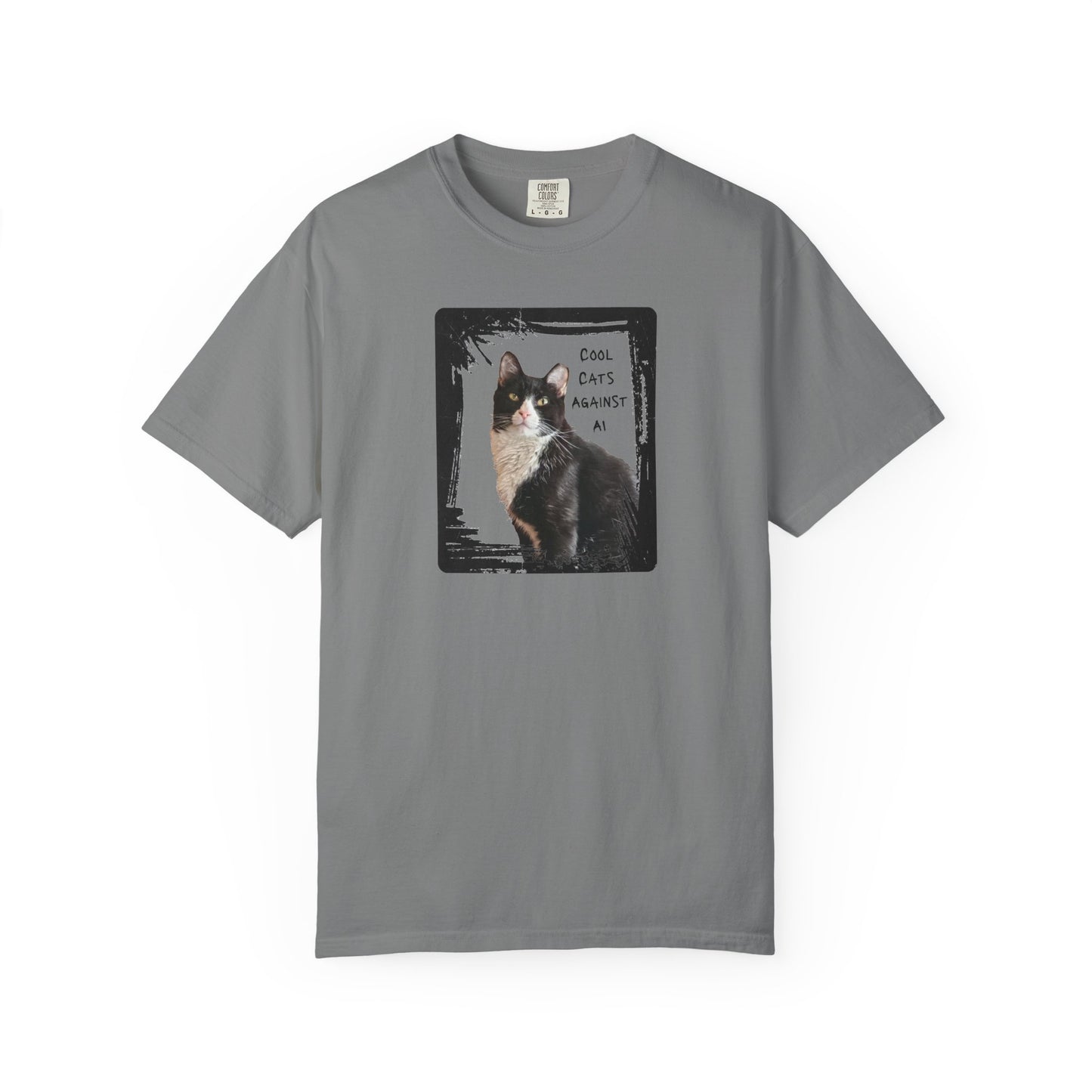 Cool Cats Against AI - Garment-Dyed T-shirt