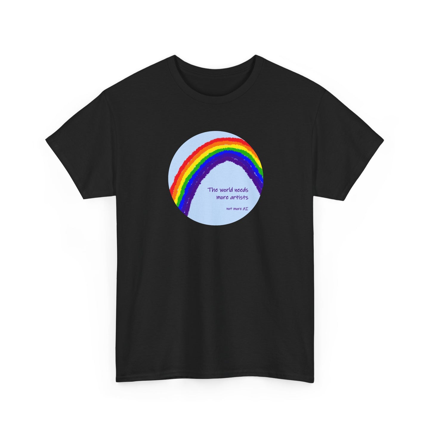 The world needs more artists, not more AI - Unisex Heavy Cotton Tee
