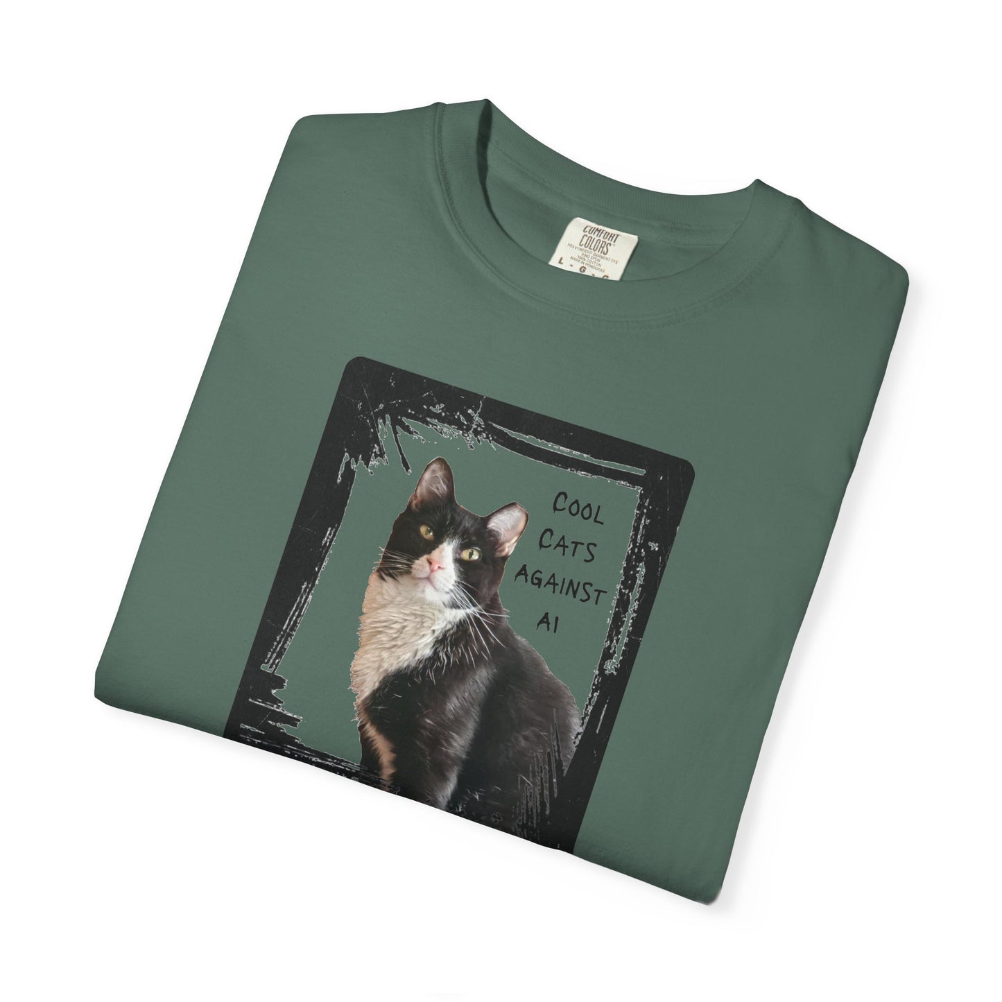Cool Cats Against AI - Garment-Dyed T-shirt