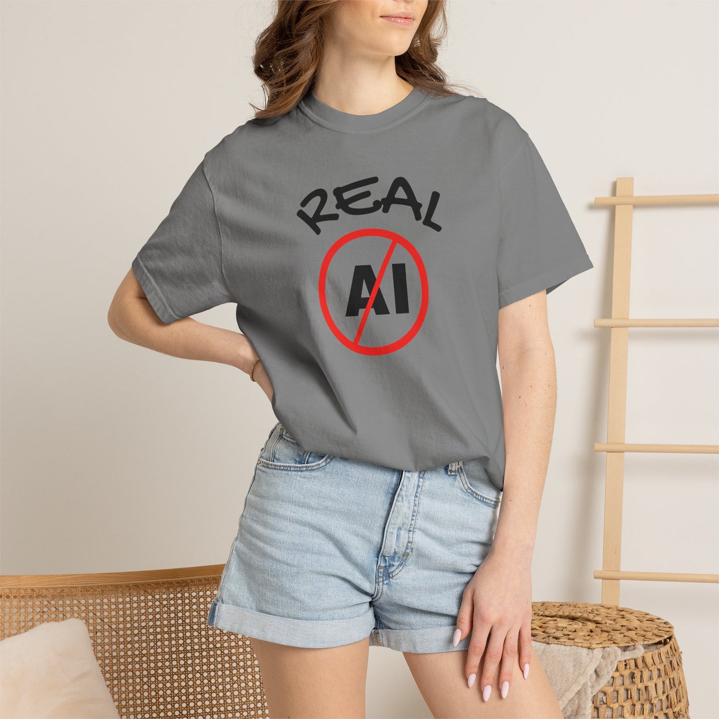 Real, No AI, Unisex T-shirt