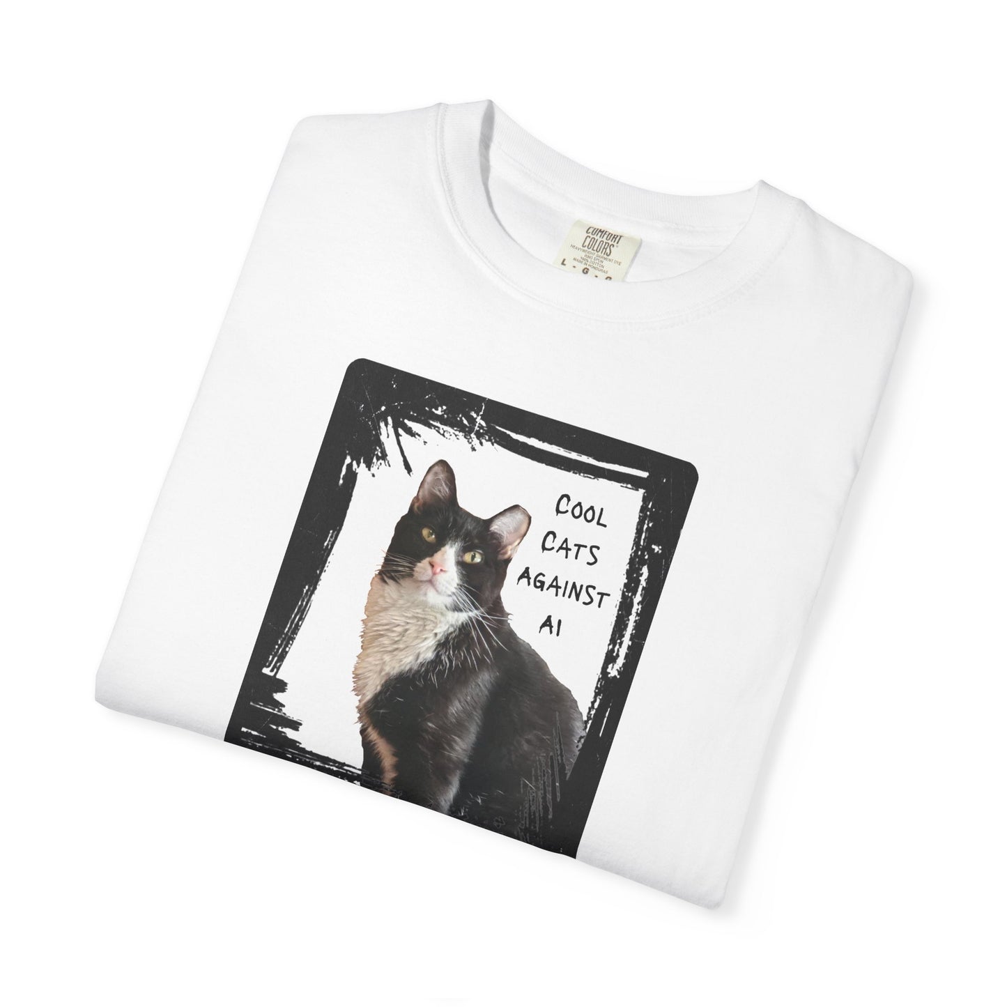 Cool Cats Against AI - Garment-Dyed T-shirt