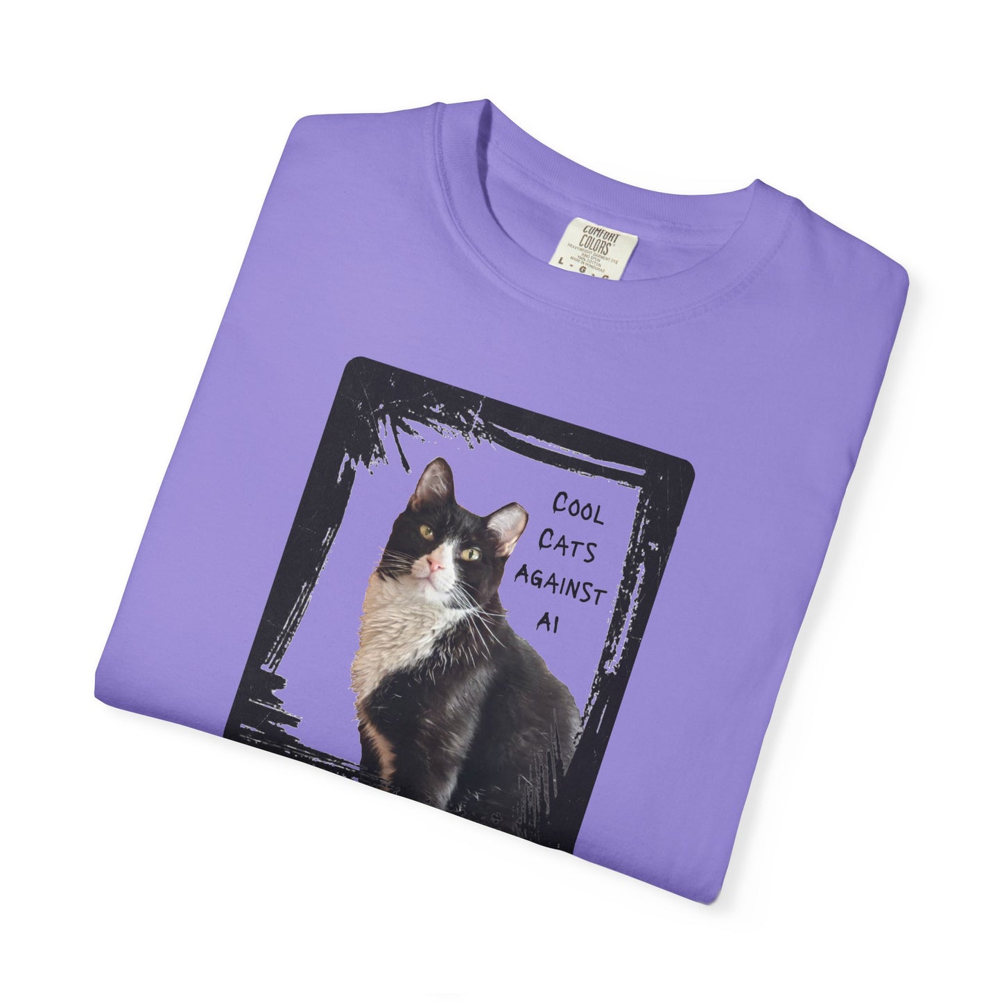 Cool Cats Against AI - Garment-Dyed T-shirt