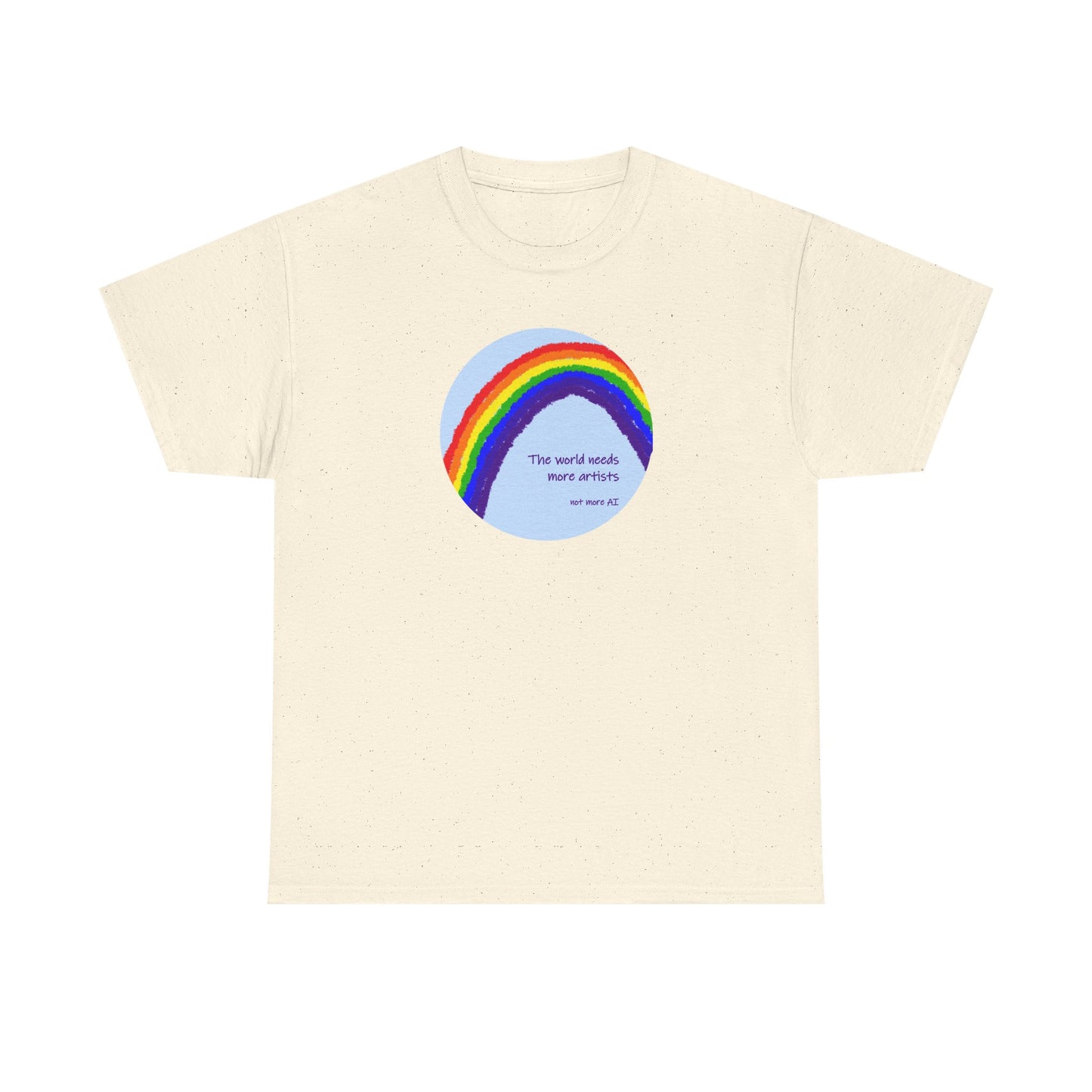 The world needs more artists, not more AI - Unisex Heavy Cotton Tee