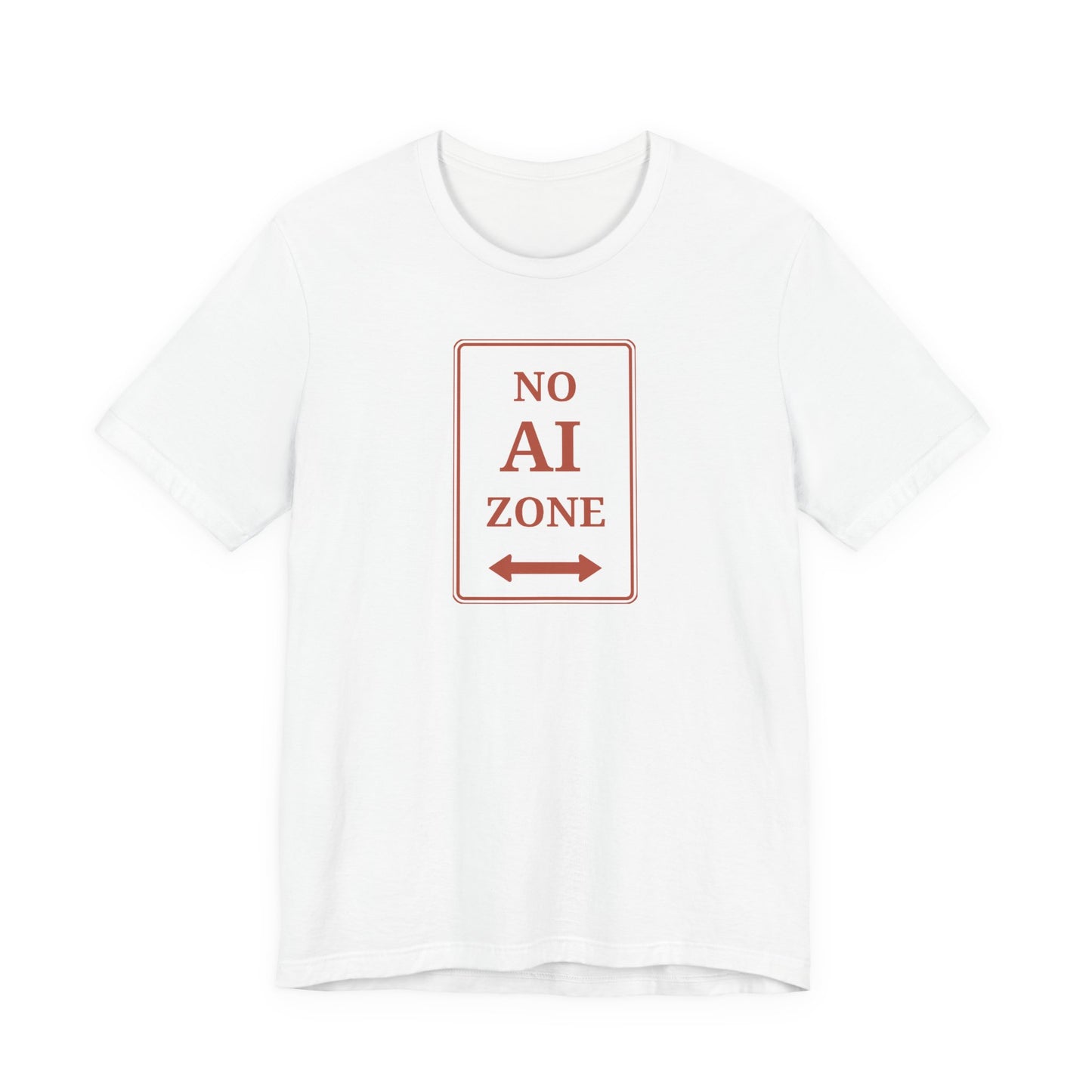 No AI Zone Short Sleeve Crew Neck Tee
