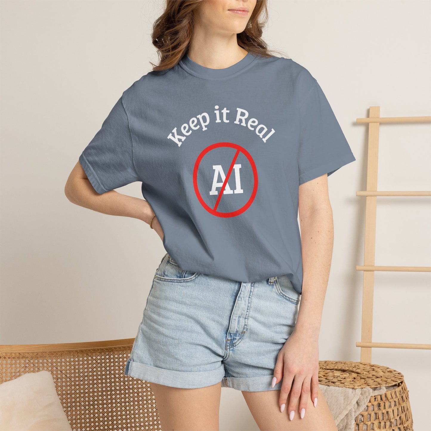 Keep It Real, No AI, Unisex T-shirt