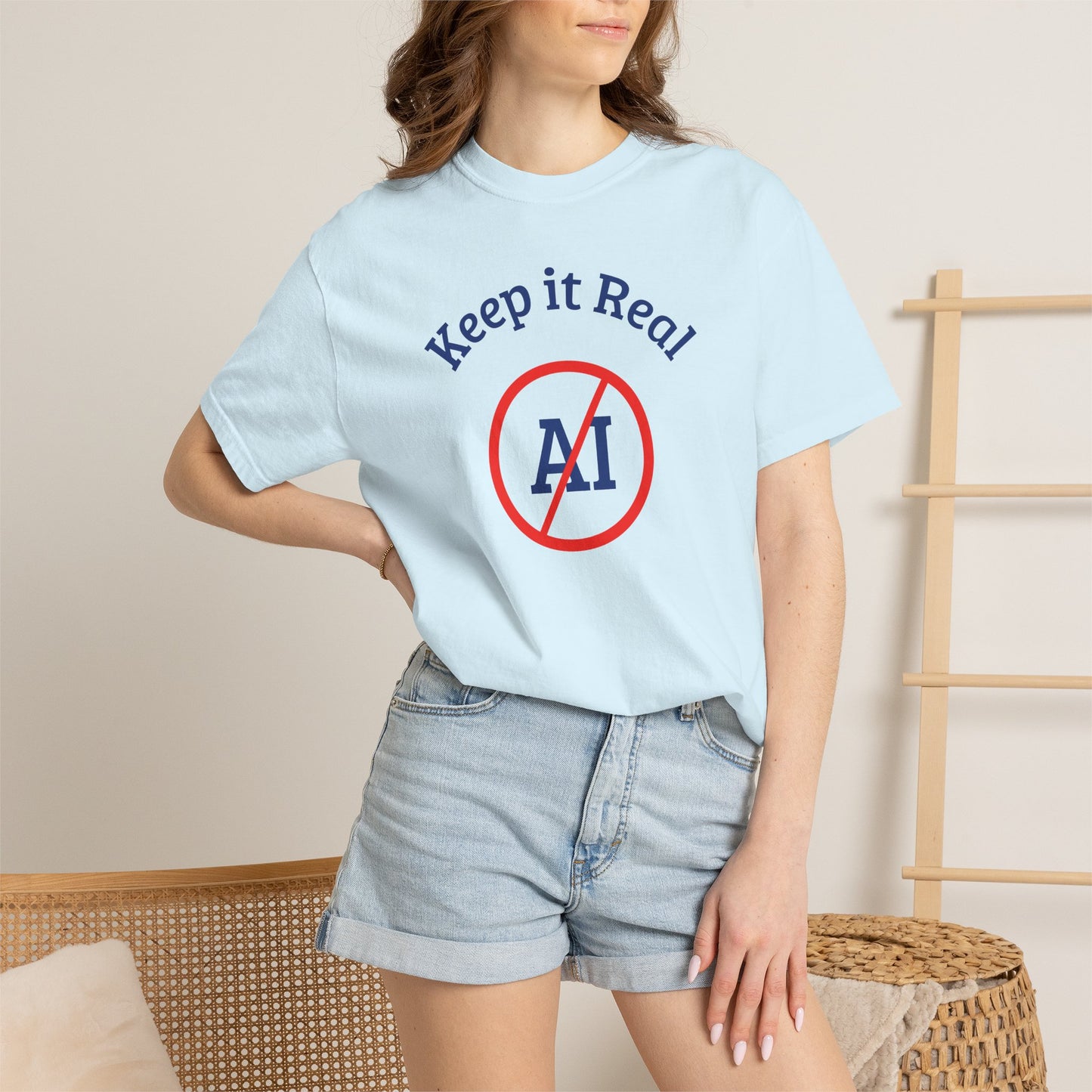 Keep It Real, No AI, Unisex T-shirt