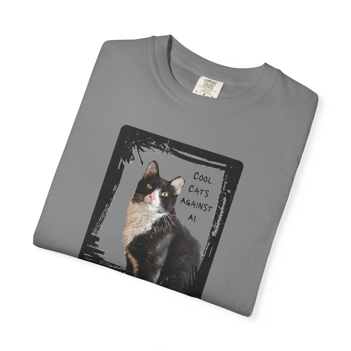 Cool Cats Against AI - Garment-Dyed T-shirt