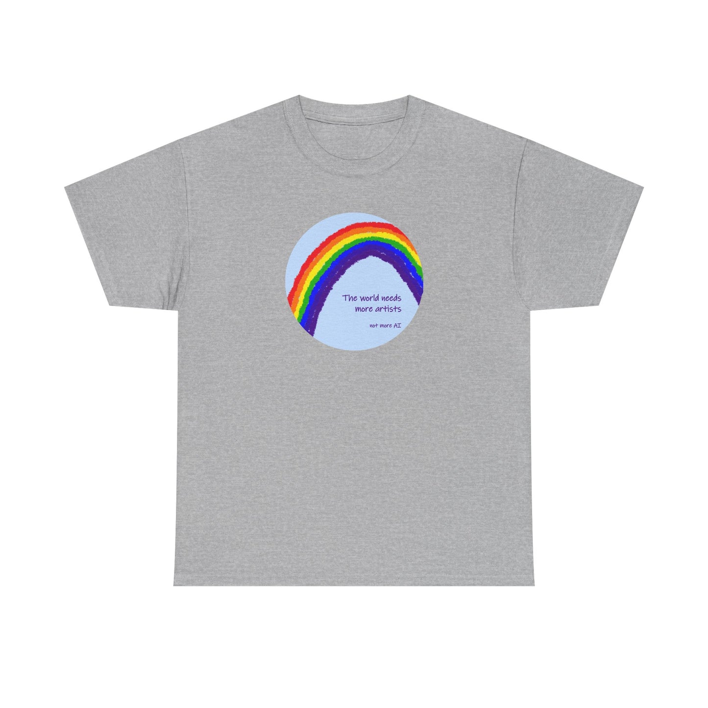 The world needs more artists, not more AI - Unisex Heavy Cotton Tee