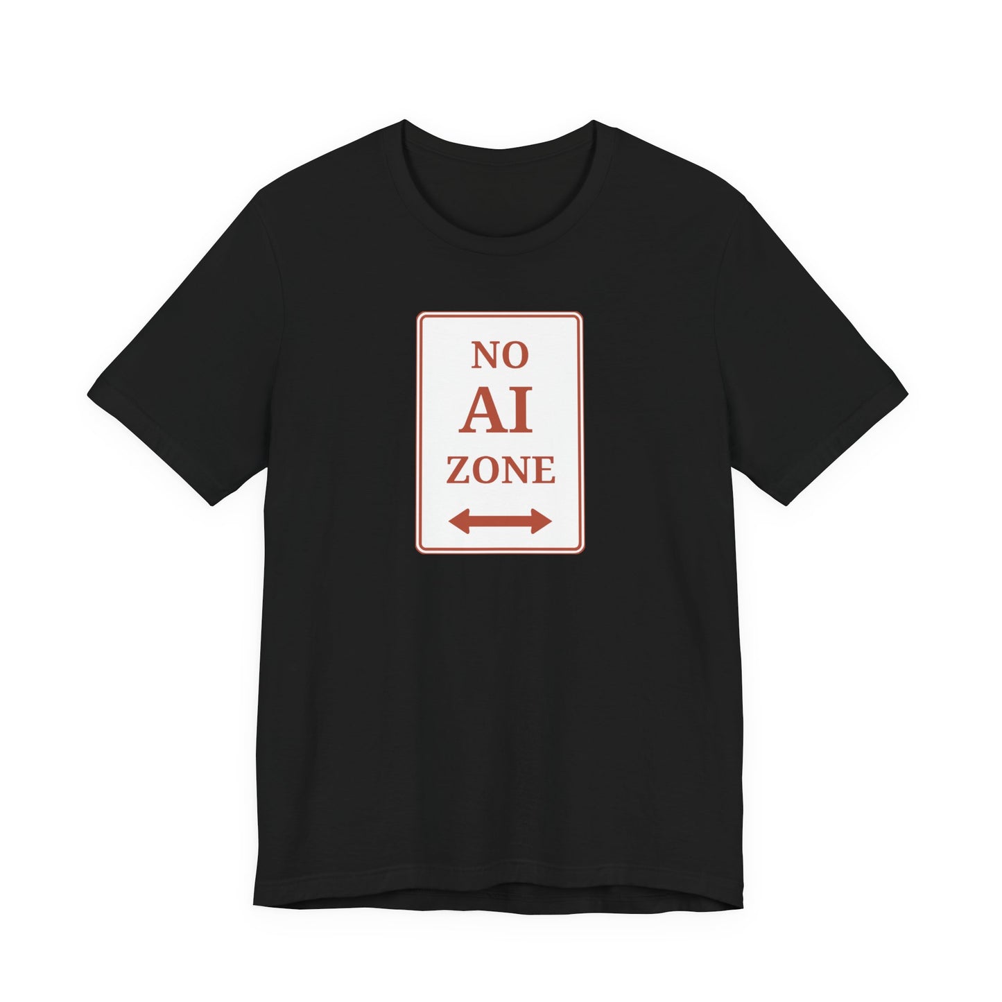 No AI Zone Short Sleeve Crew Neck Tee