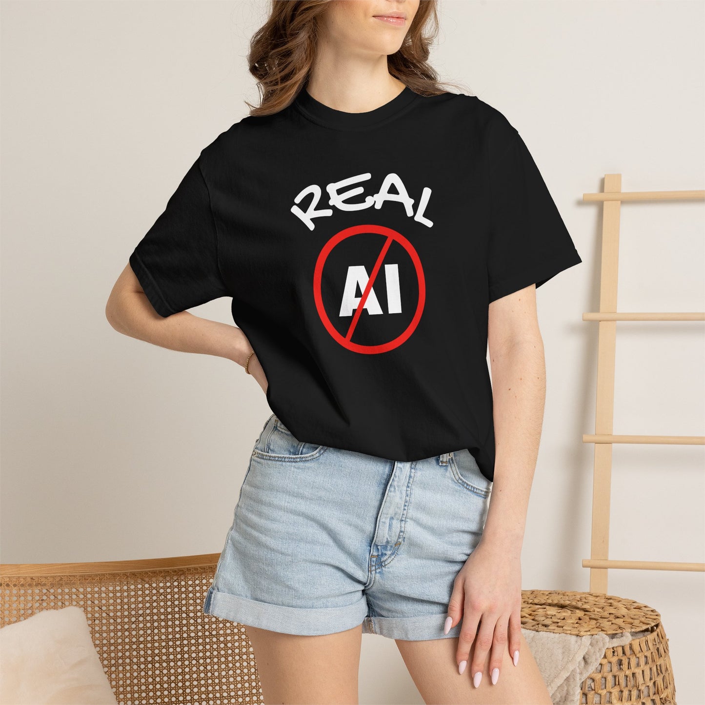Real, No AI, Unisex T-shirt