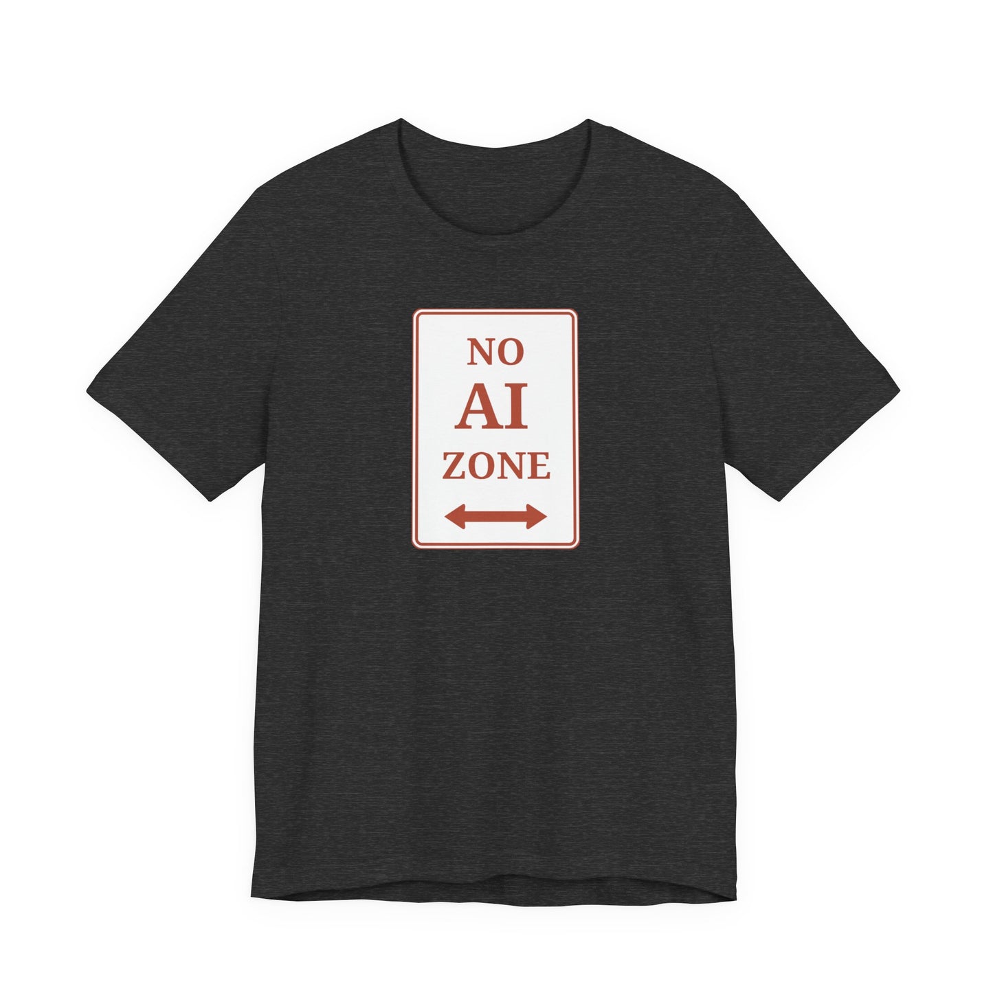 No AI Zone Short Sleeve Crew Neck Tee
