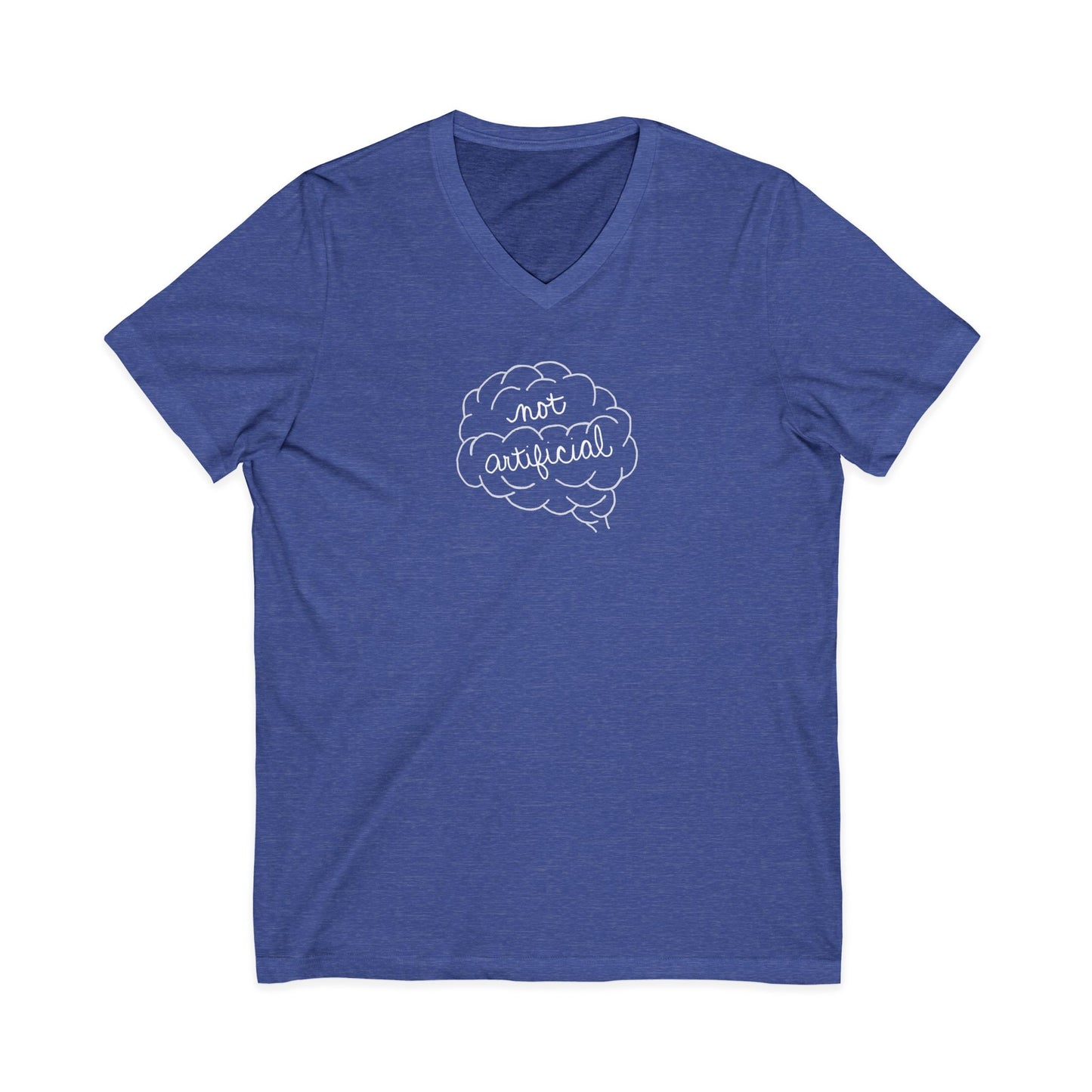 Not Artificial - Unisex Jersey Short Sleeve V-Neck Tee