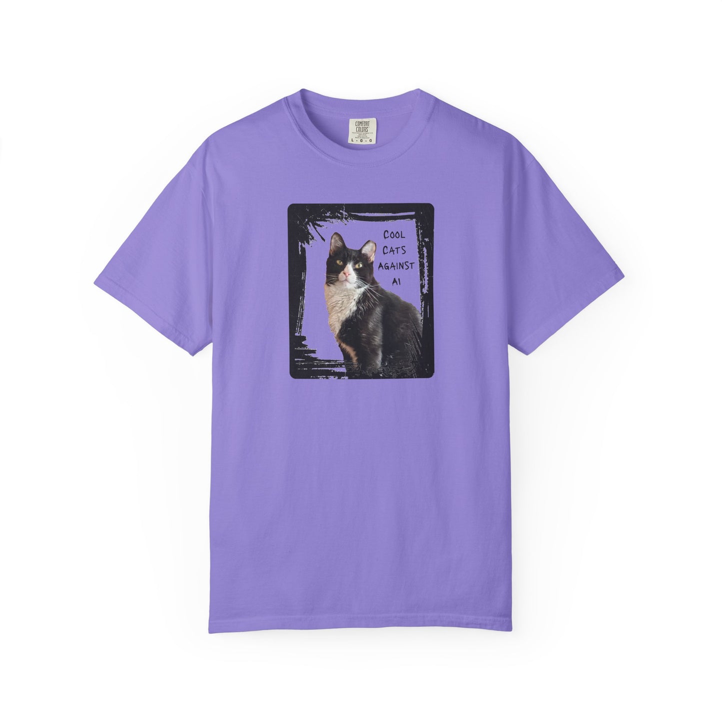 Cool Cats Against AI - Garment-Dyed T-shirt