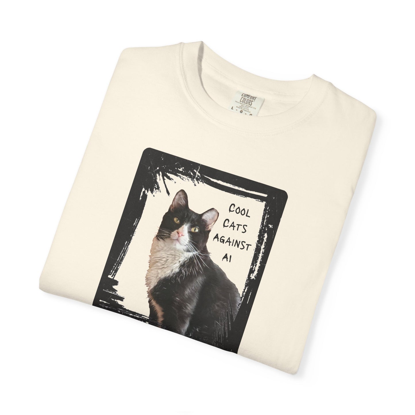Cool Cats Against AI - Garment-Dyed T-shirt