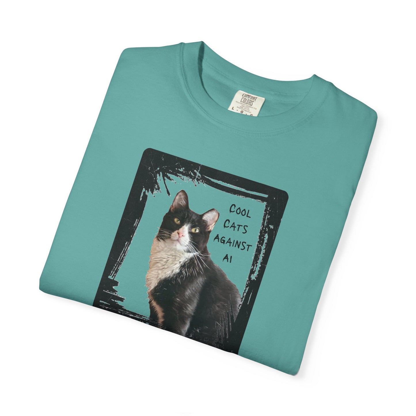 Cool Cats Against AI - Garment-Dyed T-shirt