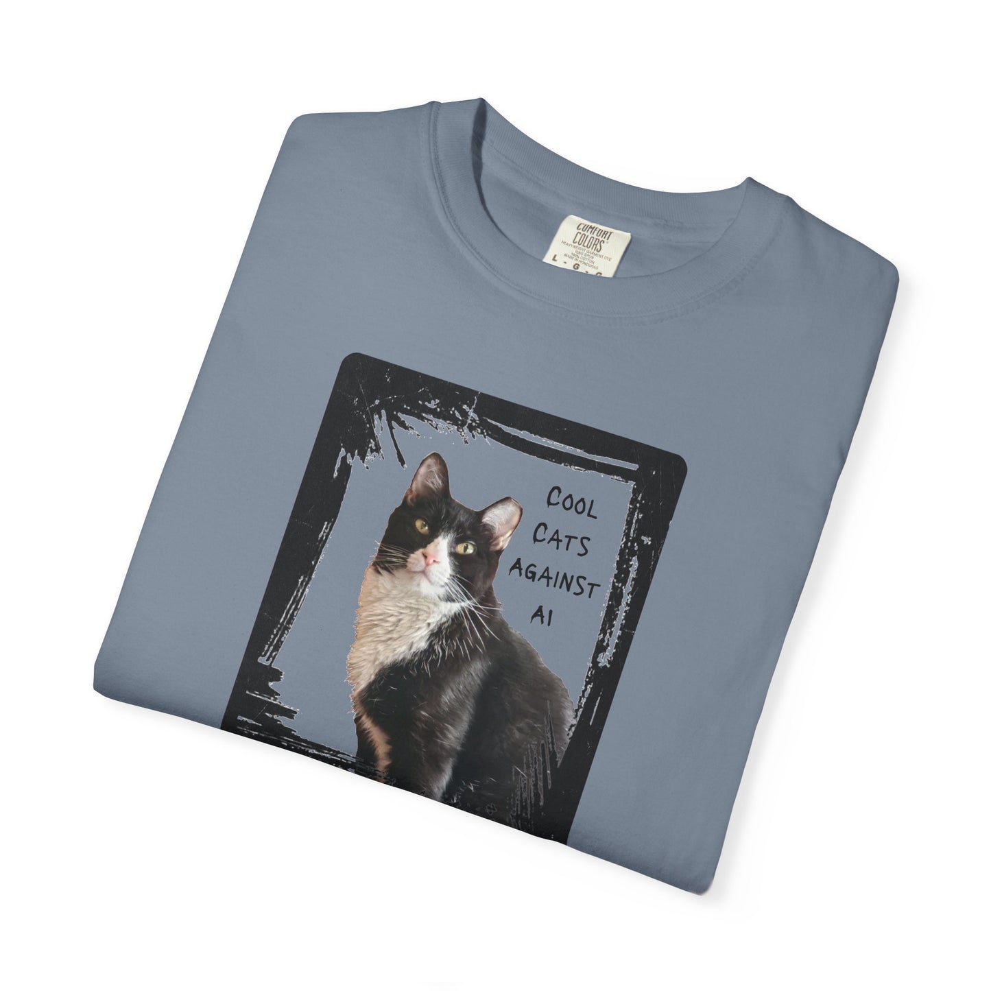 Cool Cats Against AI - Garment-Dyed T-shirt