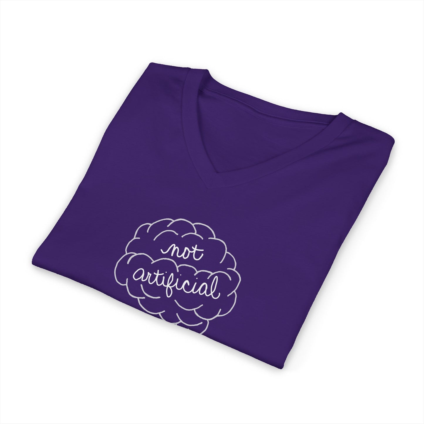 Not Artificial - Unisex Jersey Short Sleeve V-Neck Tee