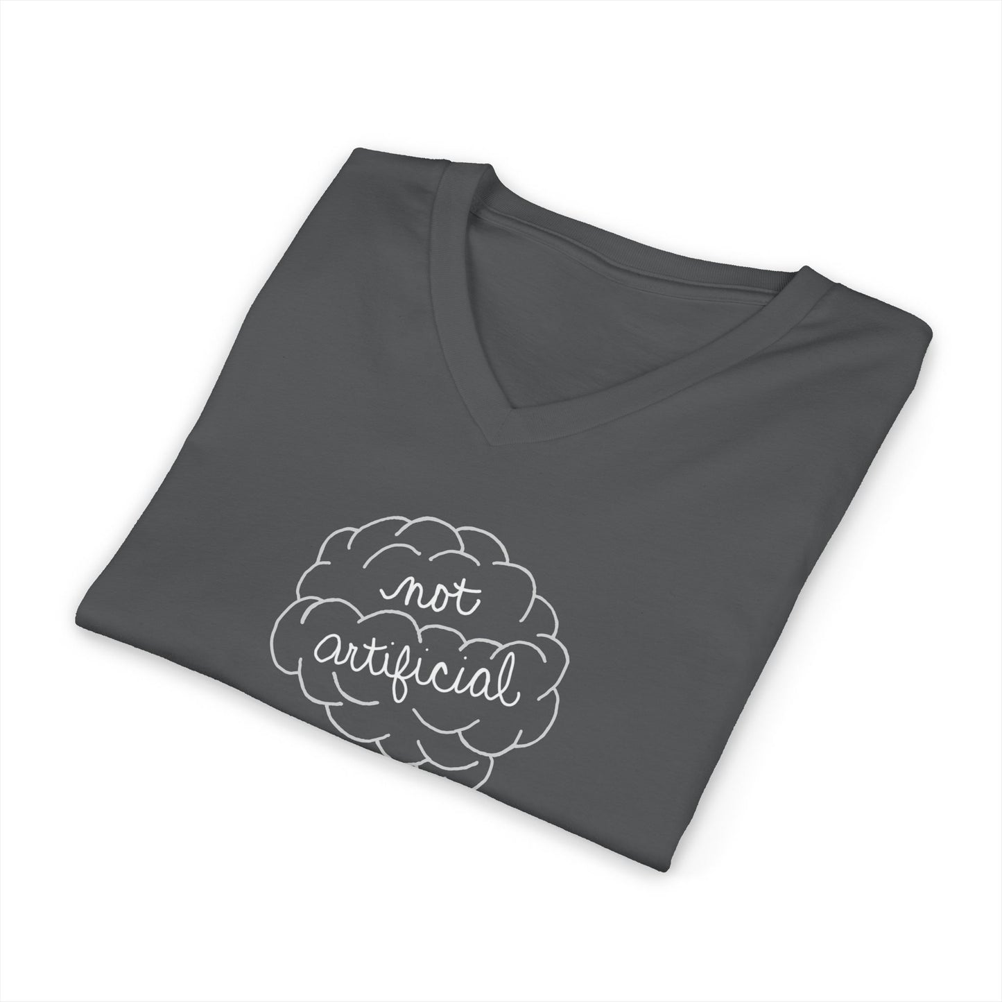 Not Artificial - Unisex Jersey Short Sleeve V-Neck Tee