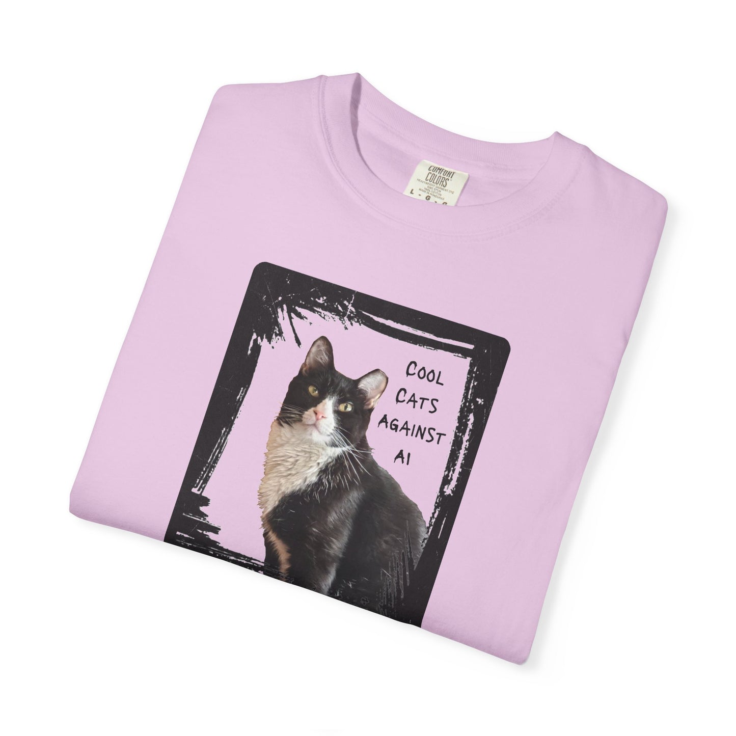 Cool Cats Against AI - Garment-Dyed T-shirt