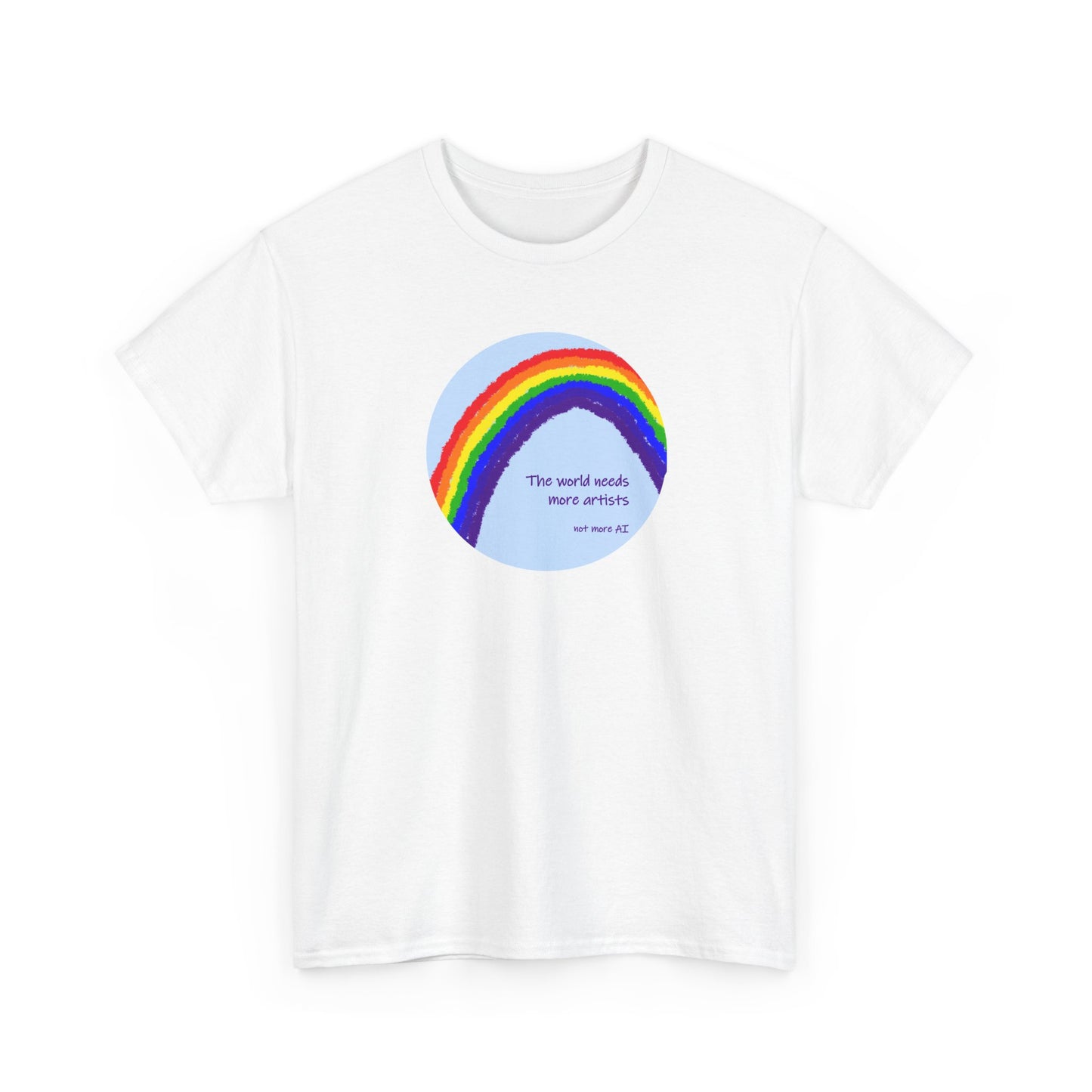 The world needs more artists, not more AI - Unisex Heavy Cotton Tee